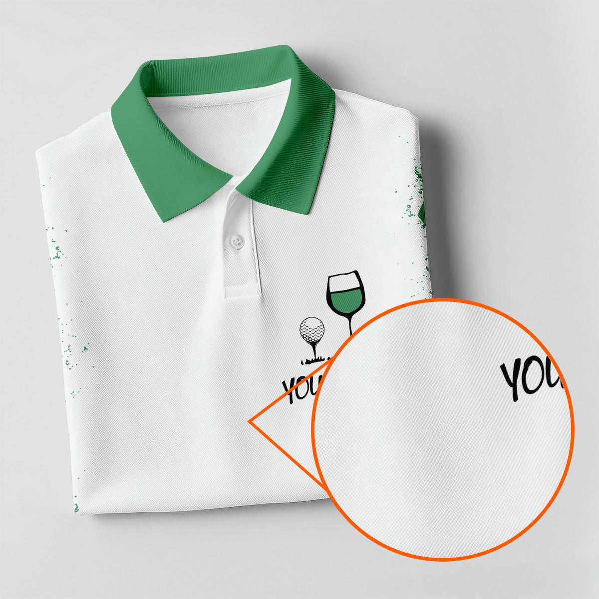 Swing Swear Drink Repeat Green Argyle Golf Shirt, Fun Womens Golf Shirts, White Polo Women, Ladies Golf Shirts