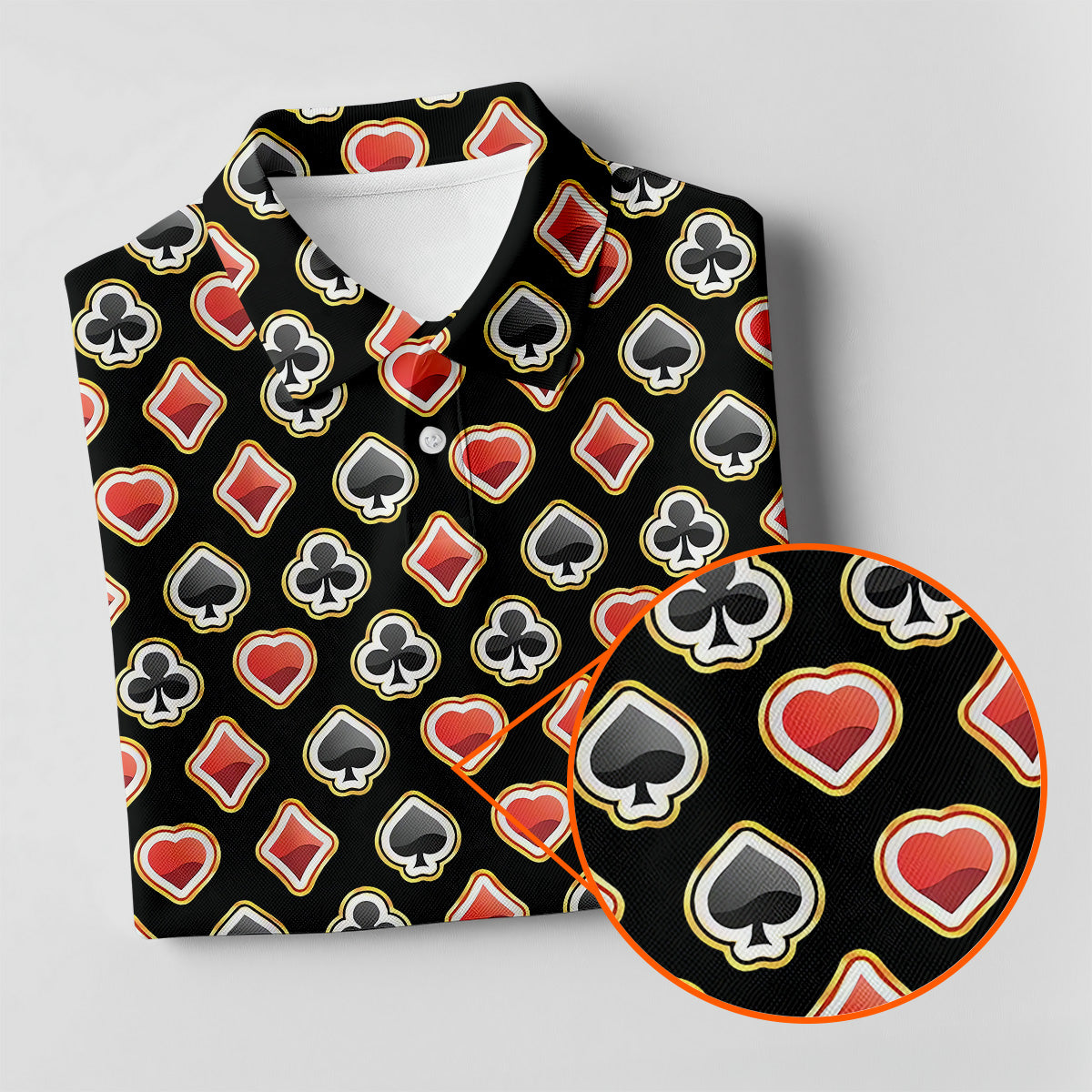 Playing Card Poker Golf Shirt, Women Golf Top, Ladies Sleeveless Tops, Women's Golf Shirts