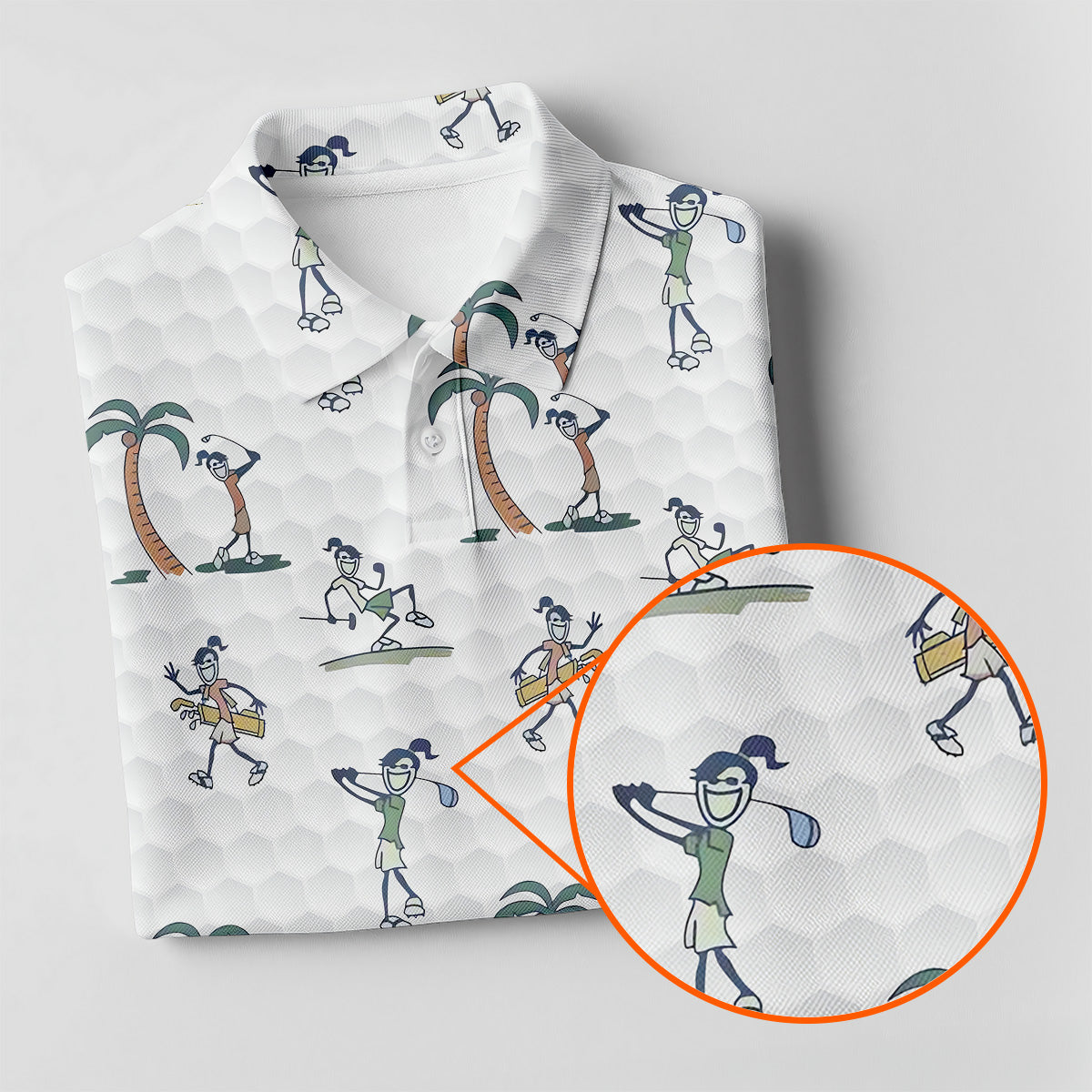 Funny Golfer Gang Golf Shirt Women, Golfer Pose Womens Golf Tops, Cute Golf Outfit, Ladies Golf Shirts