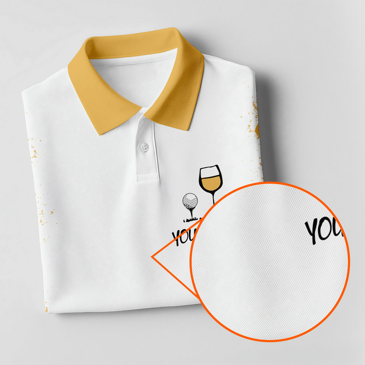 Swing Swear Drink Repeat Yellow Argyle Golf Shirt, Fun Womens Golf Shirts, White Polo Women, Ladies Golf Shirts
