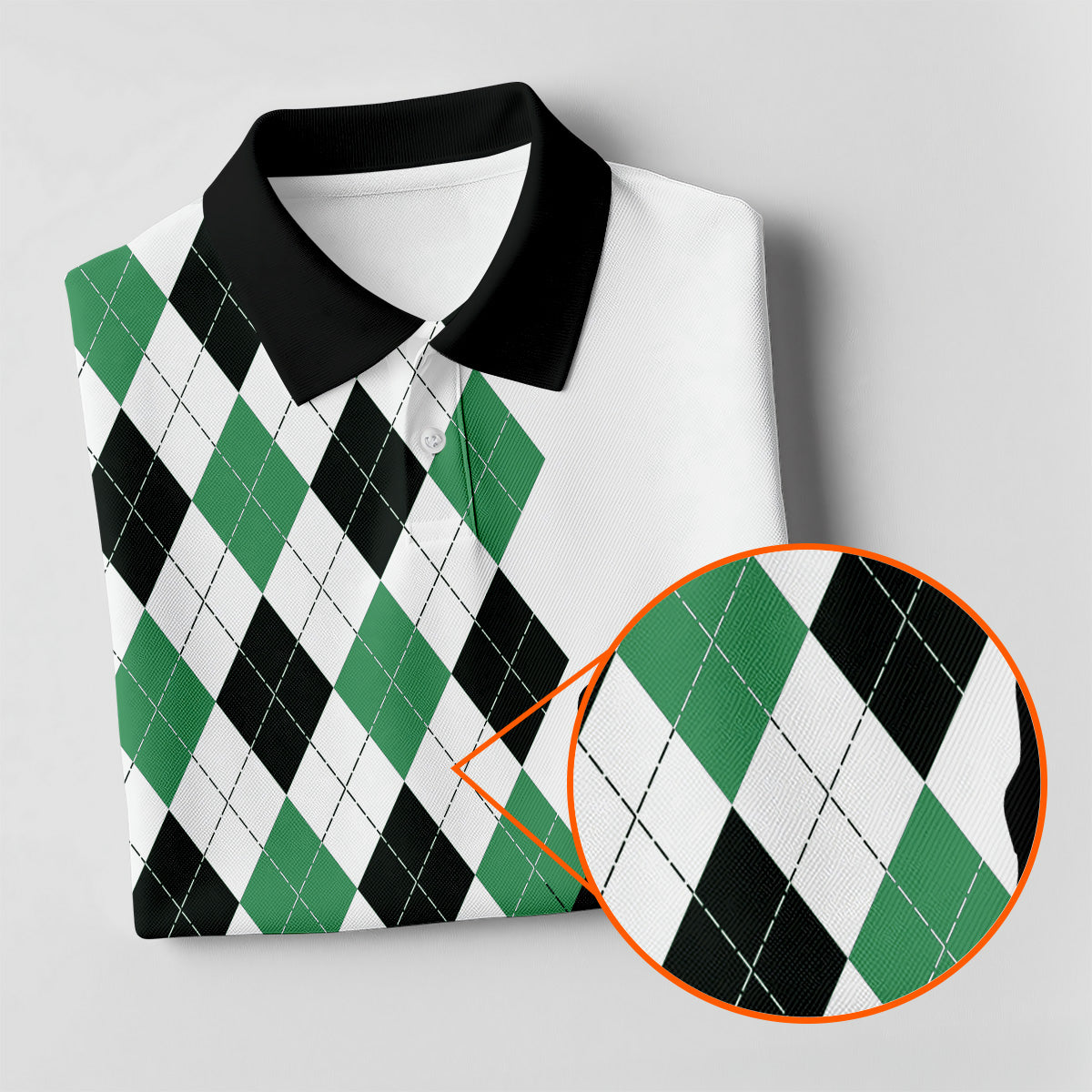 I Was One Under Today Green Black Argyle Fun Womens Golf Shirts, Ladies Golf Tops, Unique Gift For Golfer