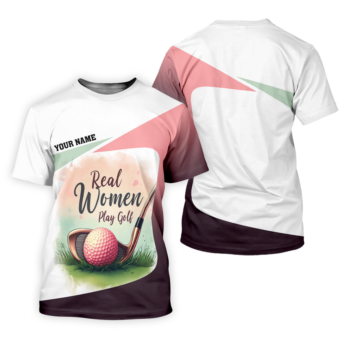 Real Women Play Golf Women Golf Top, Ladies Sleeveless Polo, Cool Golf Gift, Golfing Apparel