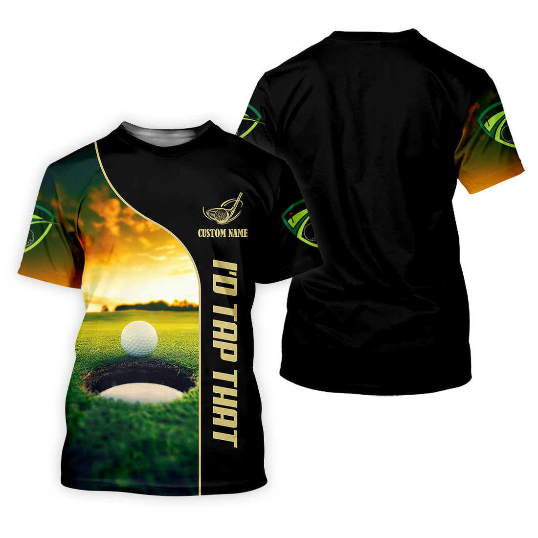 I'd Tap That Women Golf Top, Custom Golf Polos, Cool Golf Gift, Ladies Golf Shirts