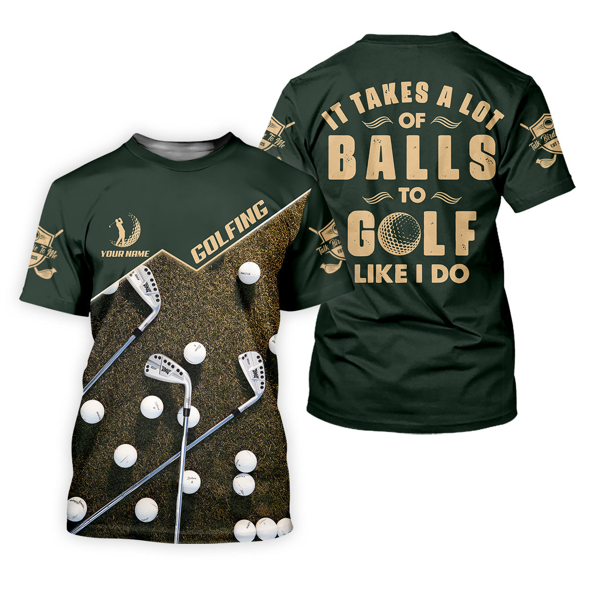 It Takes A Lot Of Balls To Golf Like I Do Women's Golf Tops, Fun Womens Golf Shirts, Ladies Golf Shirts