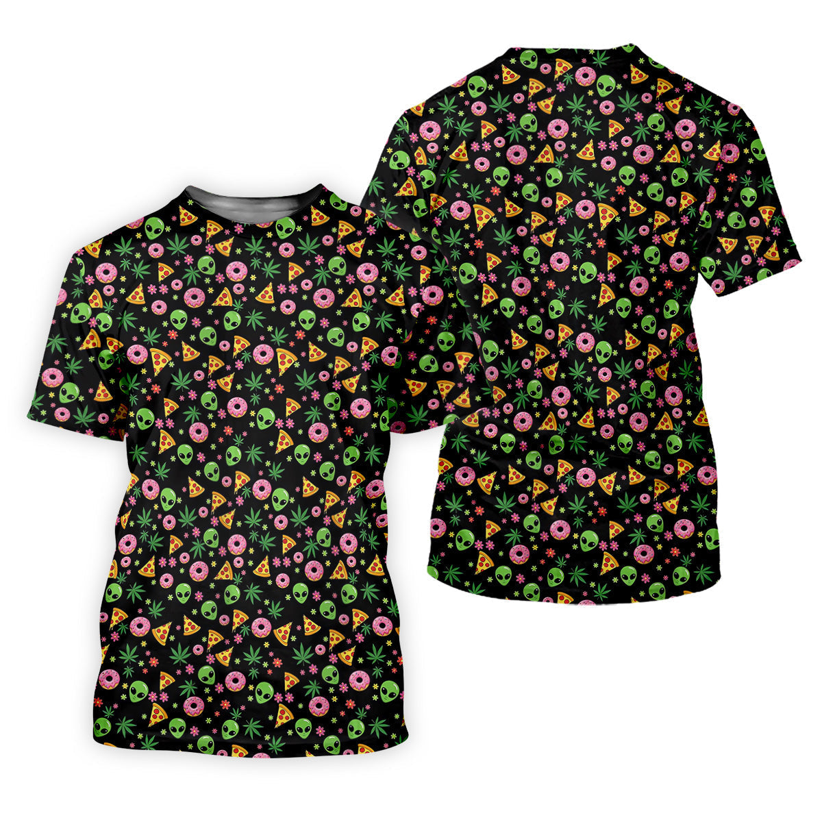 Dope Alien Pizza Leaves Women Golf Top, Gifts For Golf Lovers, Golf Gifts For Women, Ladies Golf Shirts
