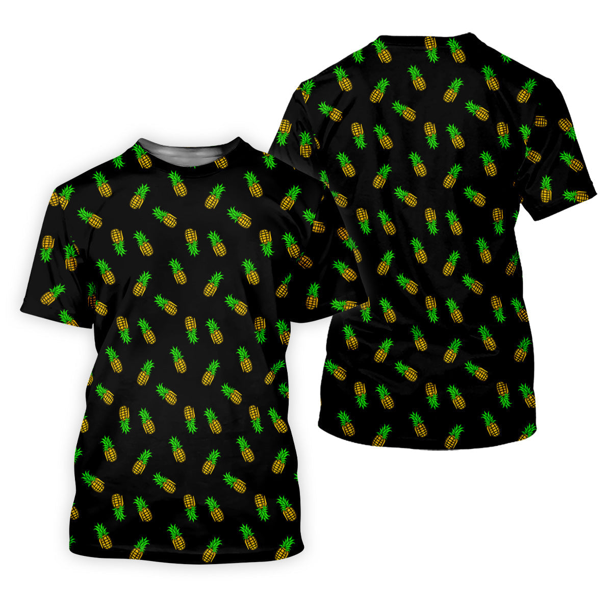 Pineapple Grenade Black And Yellow Women Golf Top, Cool Golf Gift, Ladies Golf Shirts, Golfing Apparel