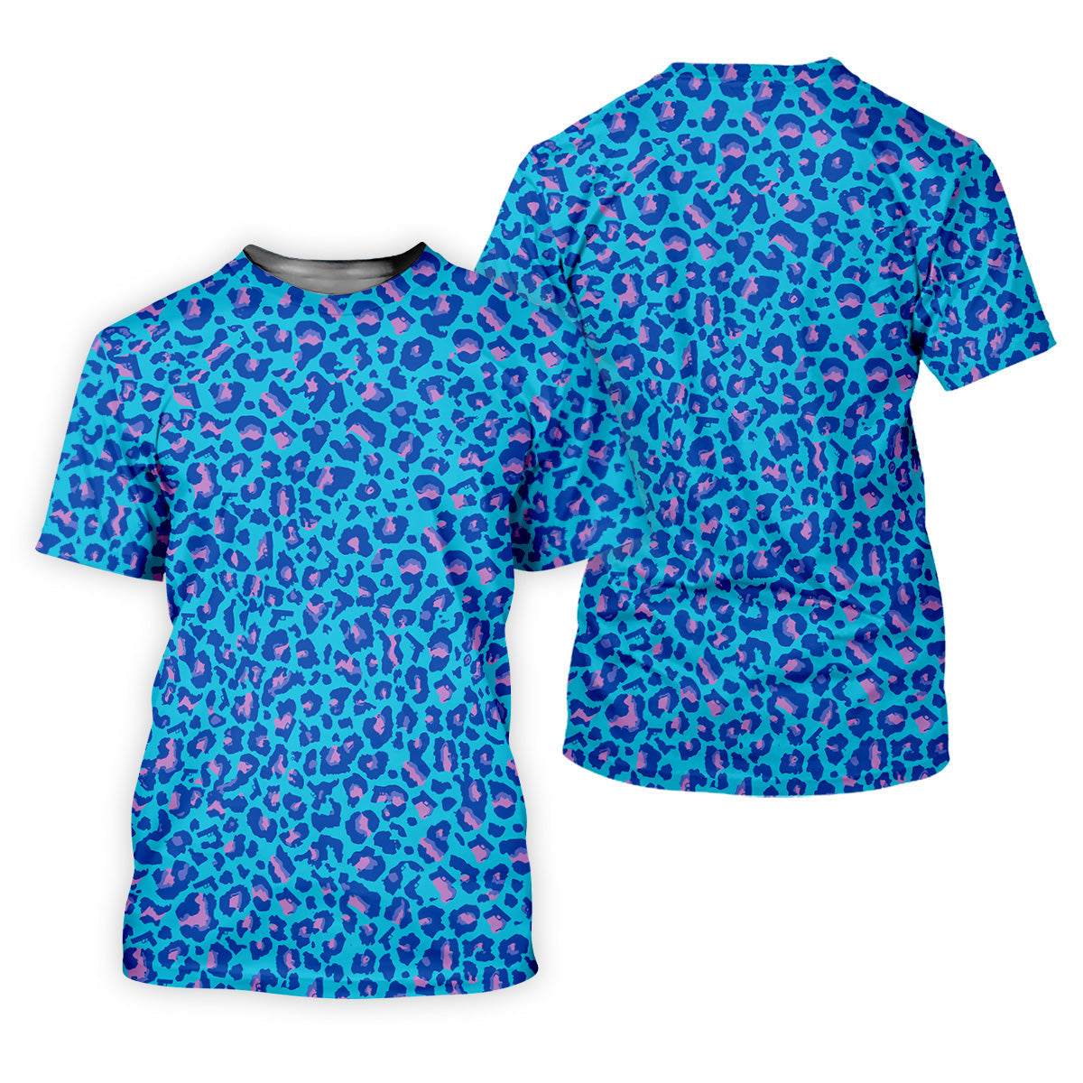 Blue Leopard Women Golf Top, Cool Golf Gift, Ladies Golf Shirts, Golfing Apparel