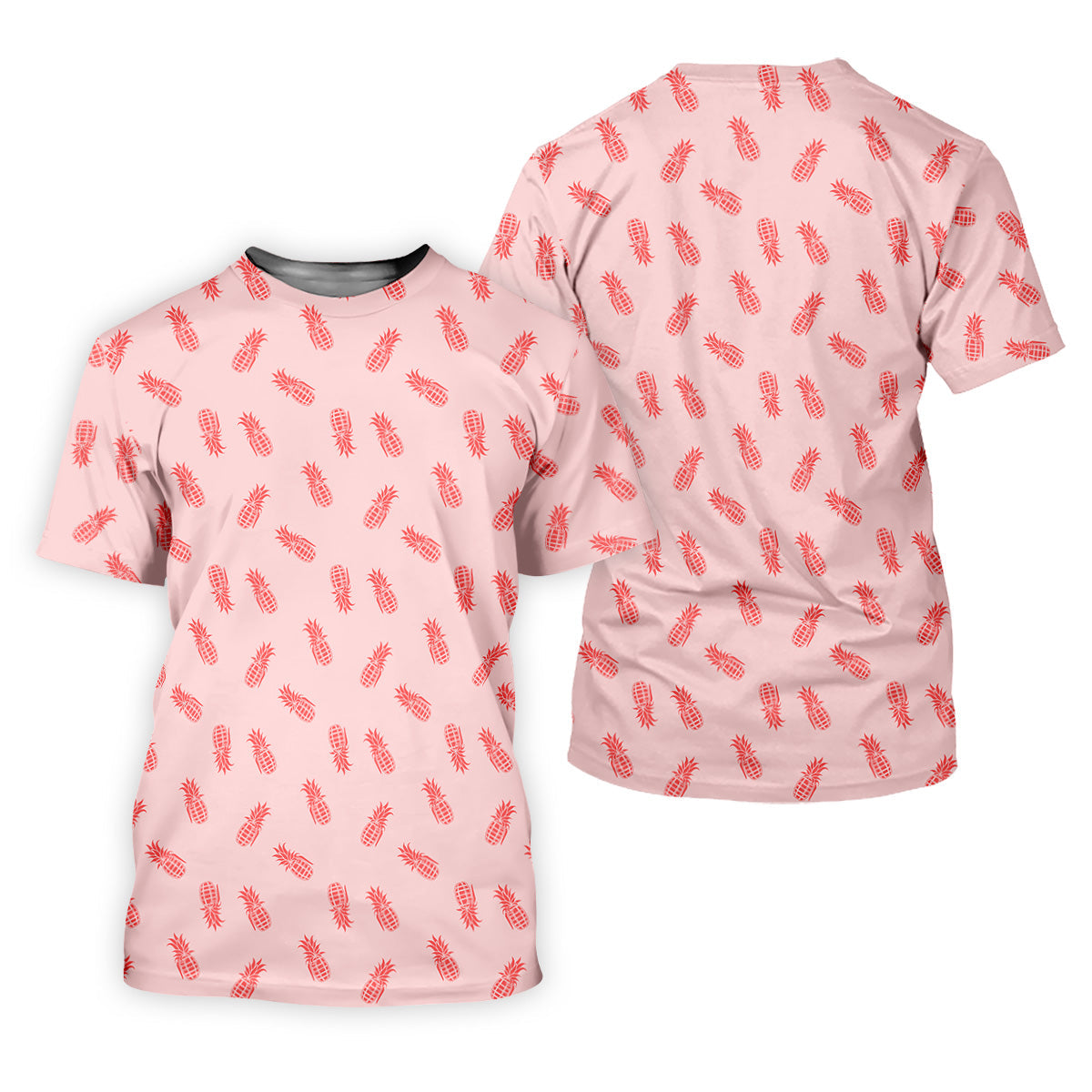 Pineapple Grenade Pink Women Golf Top, Cool Golf Gift, Ladies Golf Shirts, Golfing Apparel