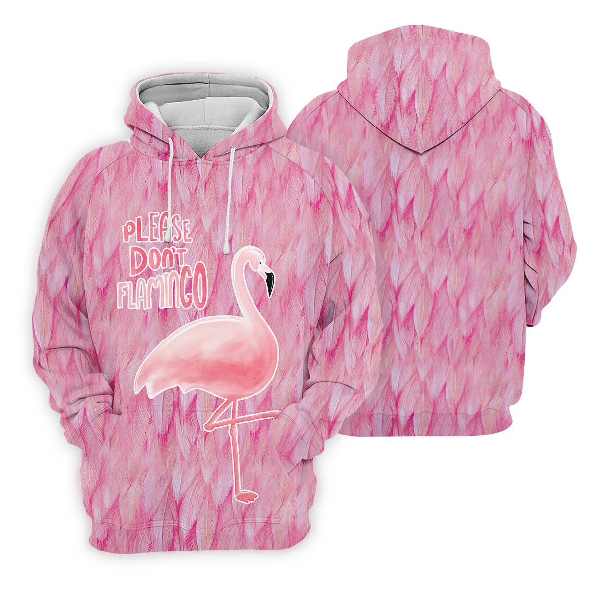 Please Don't Flamingo Fun Women's Golf Shirts, Pink Flamingo Women's Golf Tops, Ladies Golf Polos