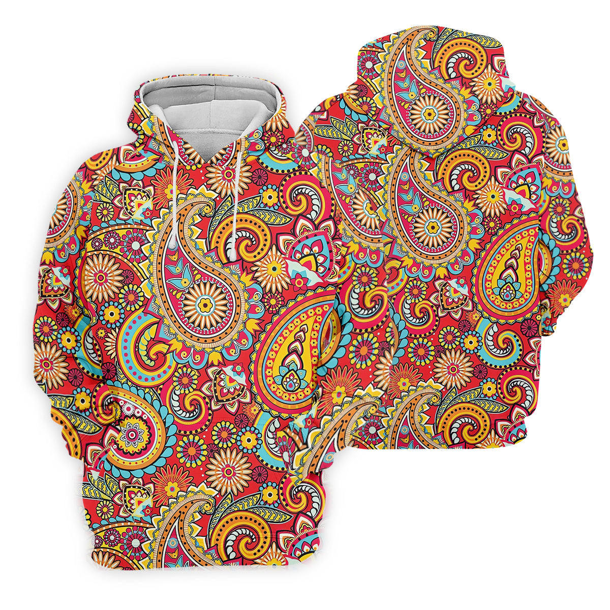 Red Paisley Seamless Pattern Women Golf Top, Golf Shirt For Women, Women's Polo Shirt