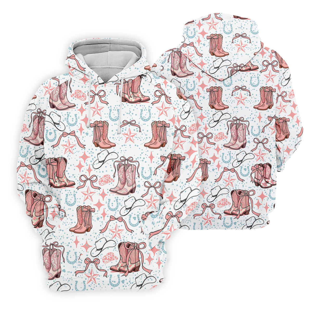 Coquette Cowgirl Boots Pink Western Womens Golf Shirts, Retro Golf Shirt, Ladies Golf Polos