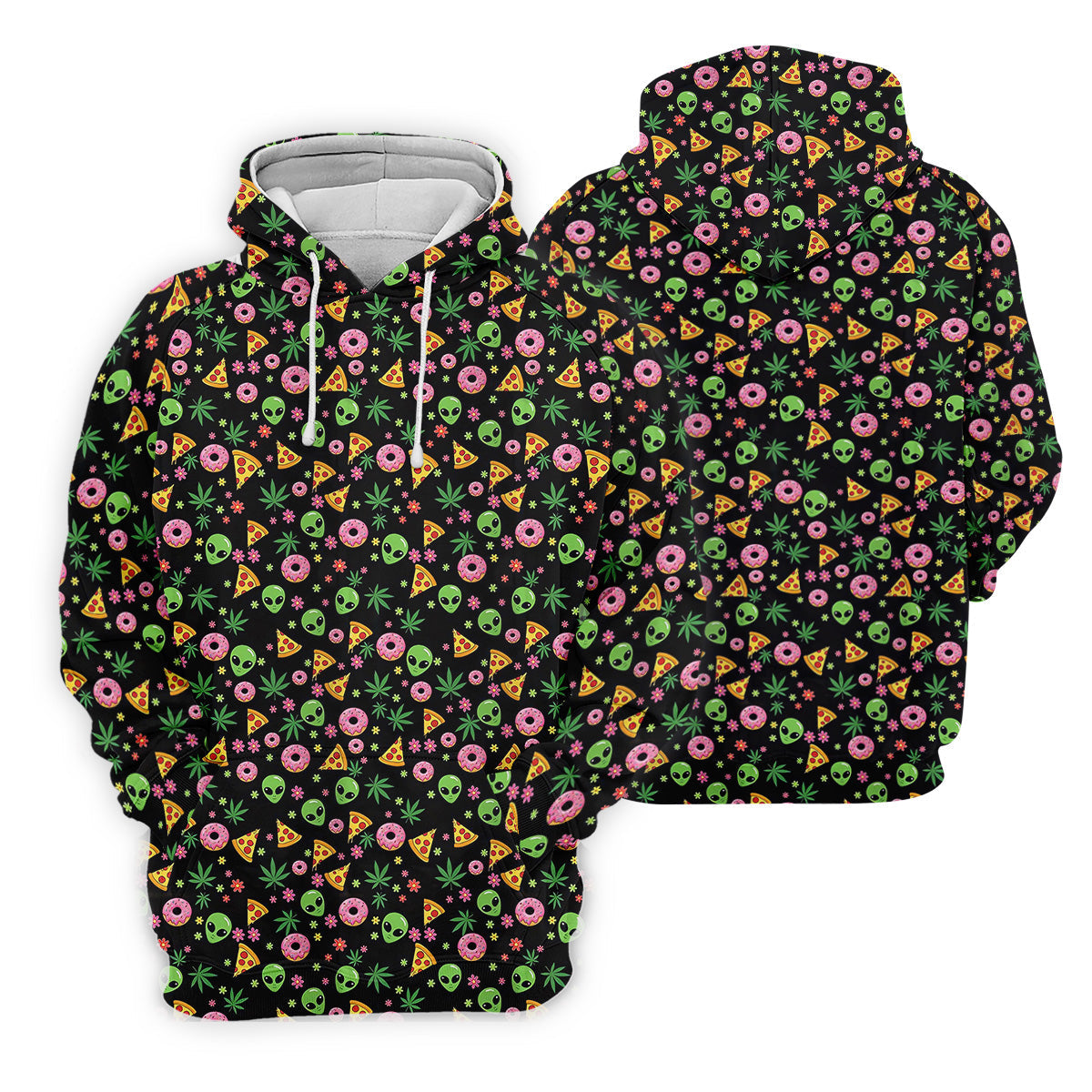Dope Alien Pizza Leaves Women Golf Top, Gifts For Golf Lovers, Golf Gifts For Women, Ladies Golf Shirts