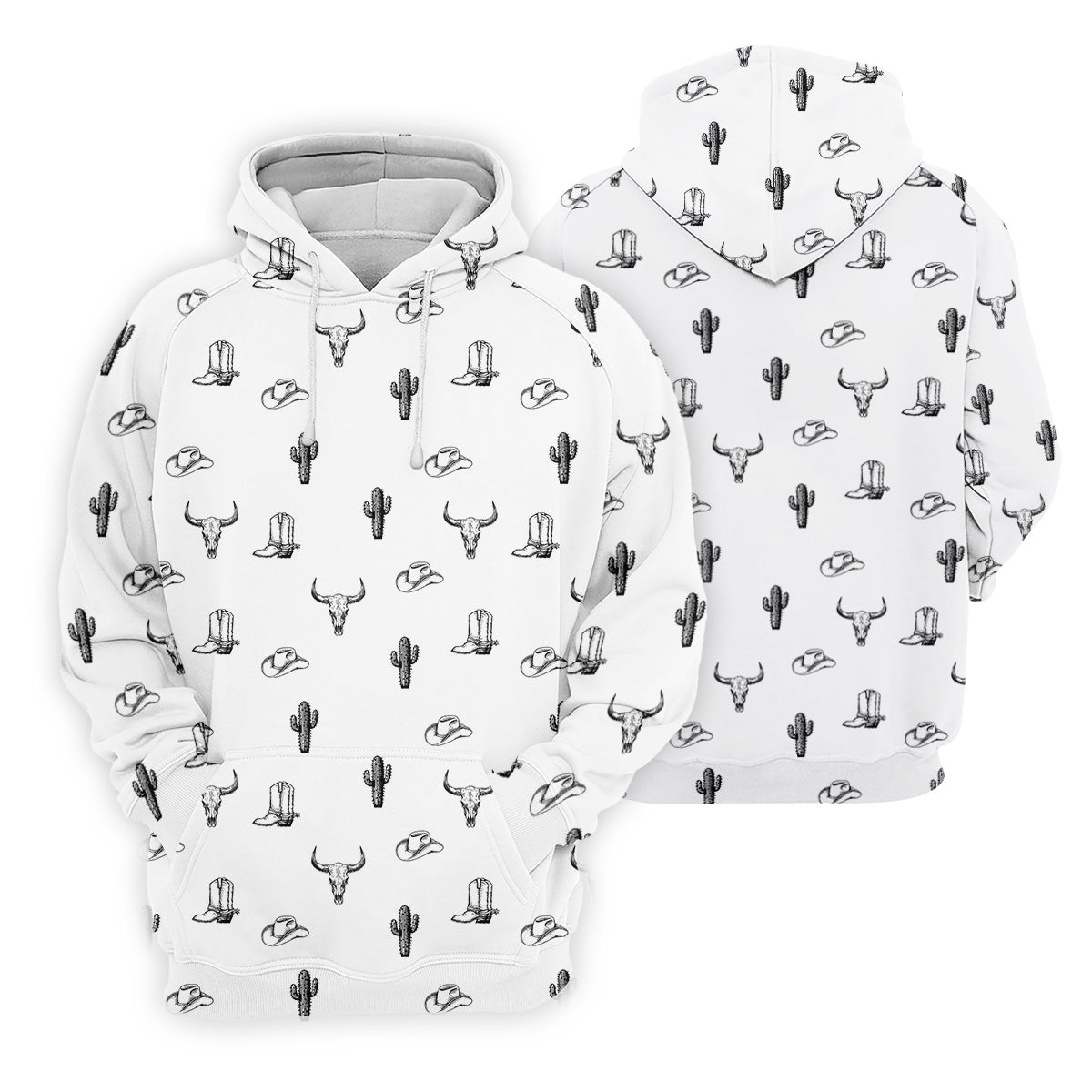 Wild West Cactus White Western Golf Shirts Women, Unique Gift For Golfer, Ladies Golf Shirts