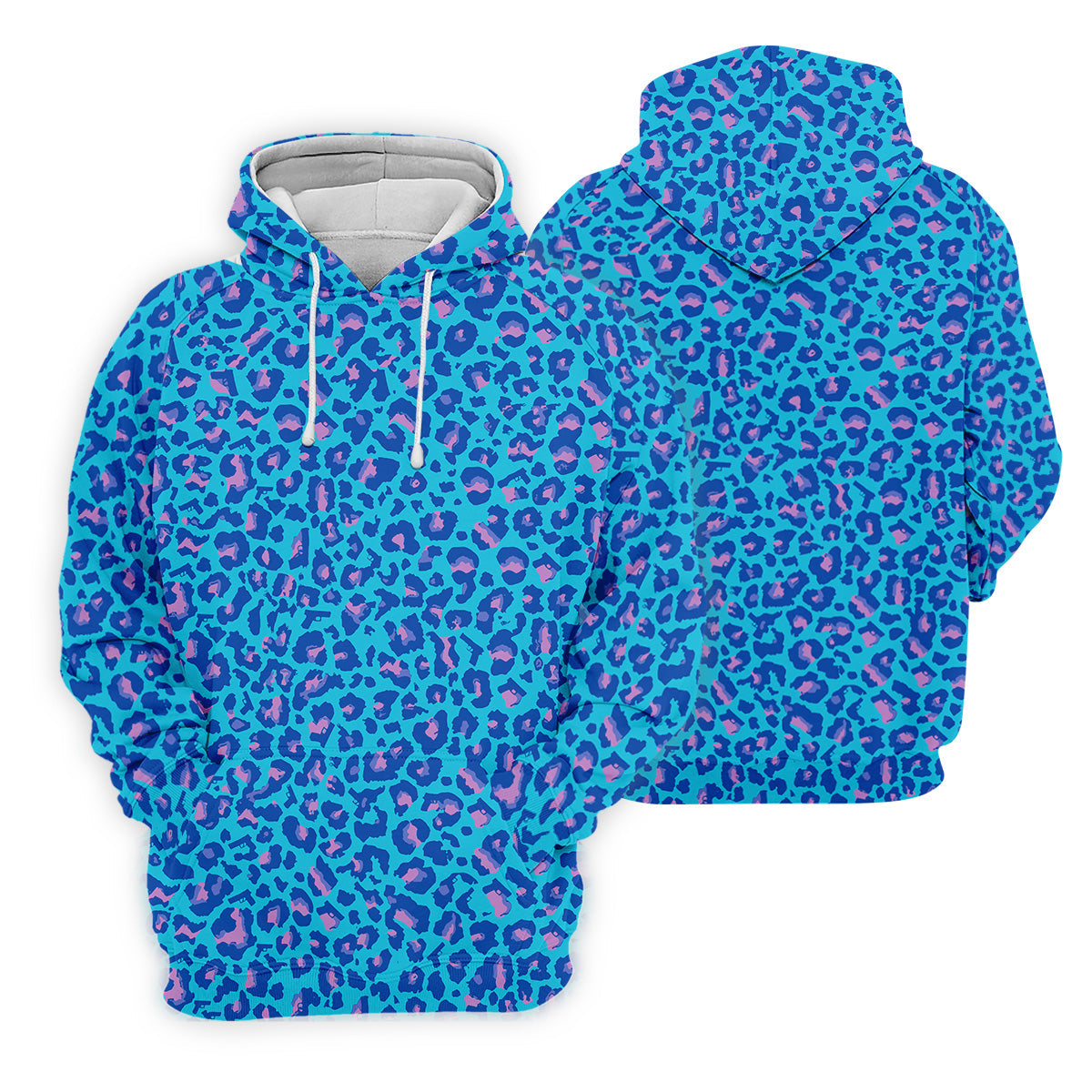 Blue Leopard Women Golf Top, Cool Golf Gift, Ladies Golf Shirts, Golfing Apparel