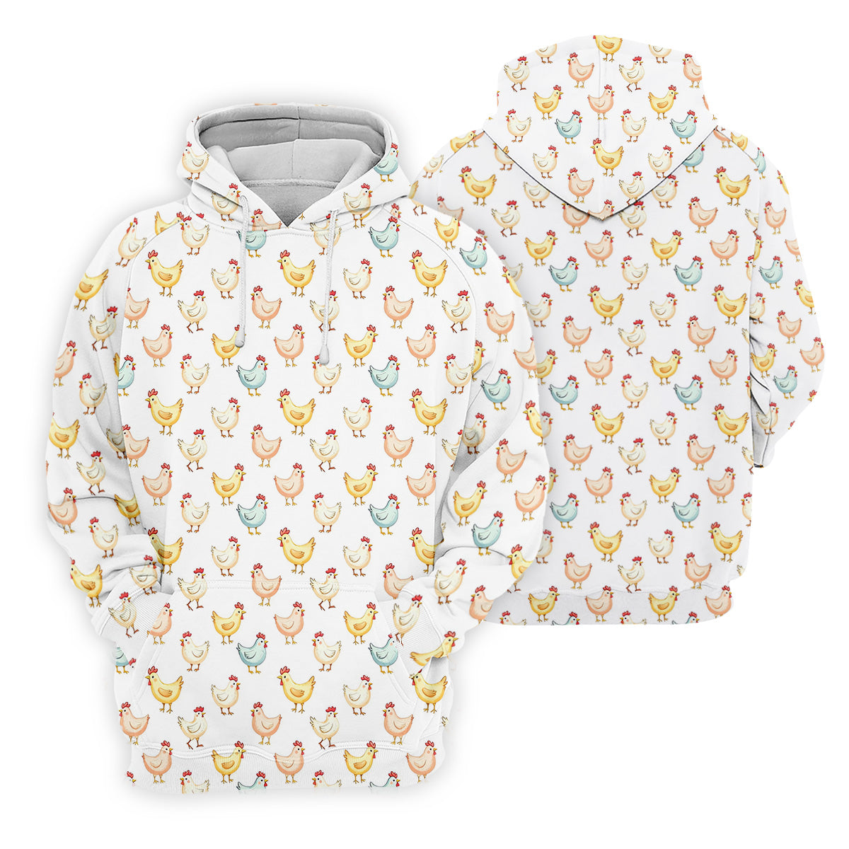 Chicken Rooster White Women Golf Top, Gift For Chicken Lover, Ladies Golf Shirts, Women's Polo Shirt