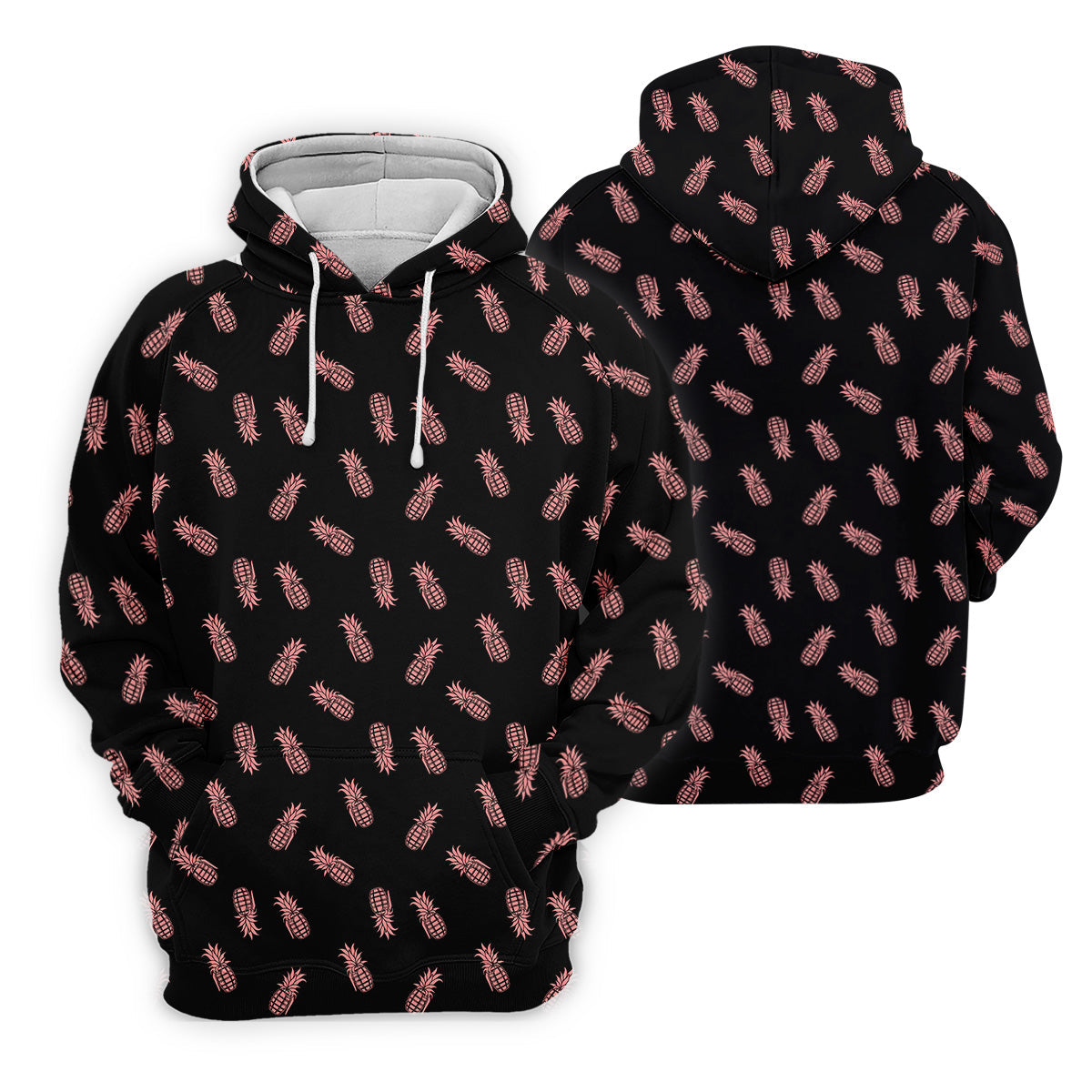 Pineapple Grenade Black And Pink Women Golf Top, Cool Golf Gift, Ladies Golf Shirts