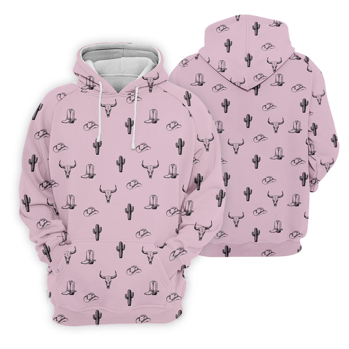 Wild West Cactus Pink Lavender Western Golf Shirts Women, Unique Gift For Golfer, Ladies Golf Shirts