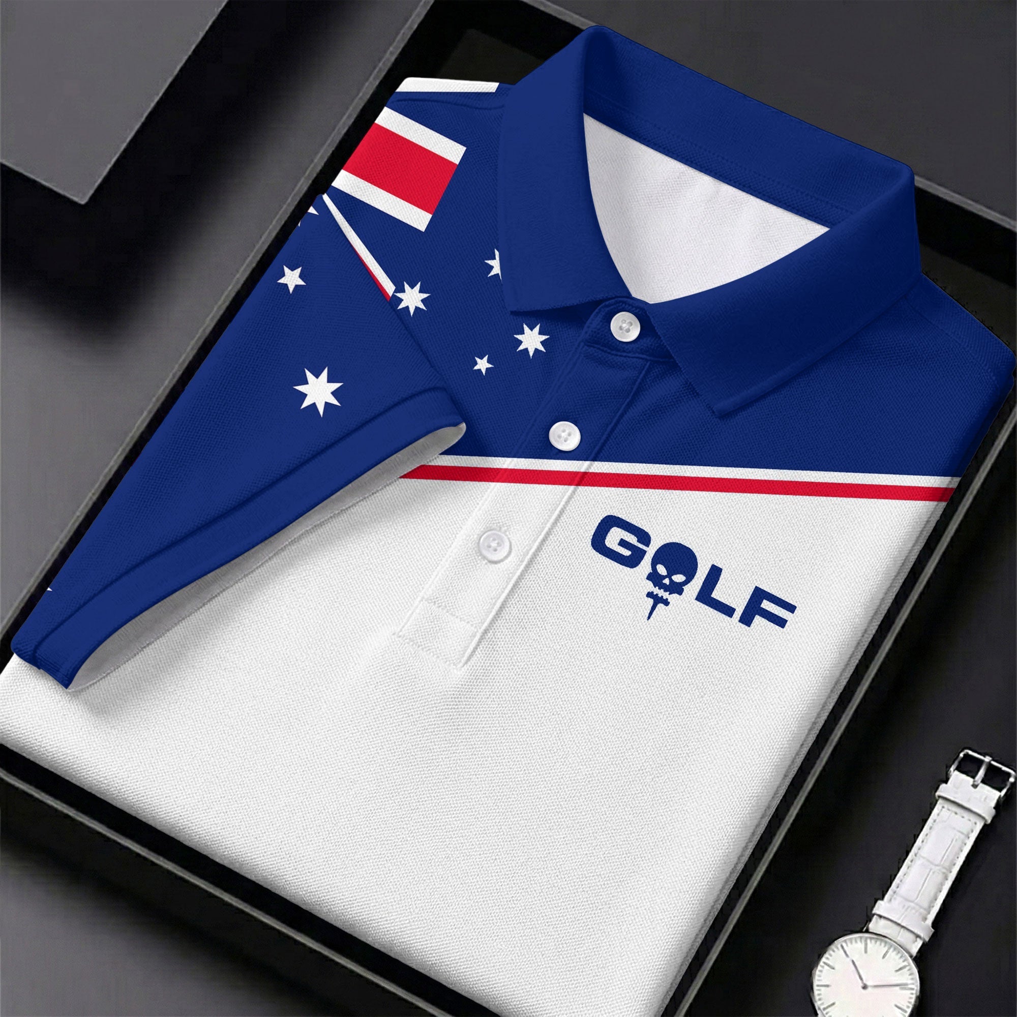 I Put It In Every Hole Australia Flag Print Fun Golf Shirt, Ladies Golf Tops Australia, Golf Shirt For Women