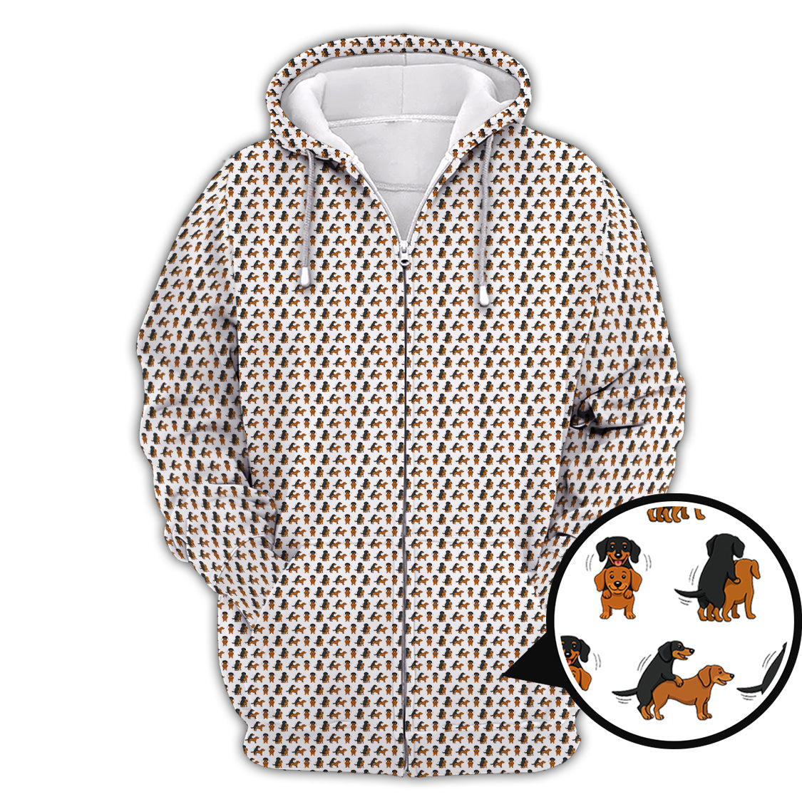 Funny Golf Pattern Shirt, Dachshund Golf Shirt For Golfer, Crazy Golf Shirt For Men