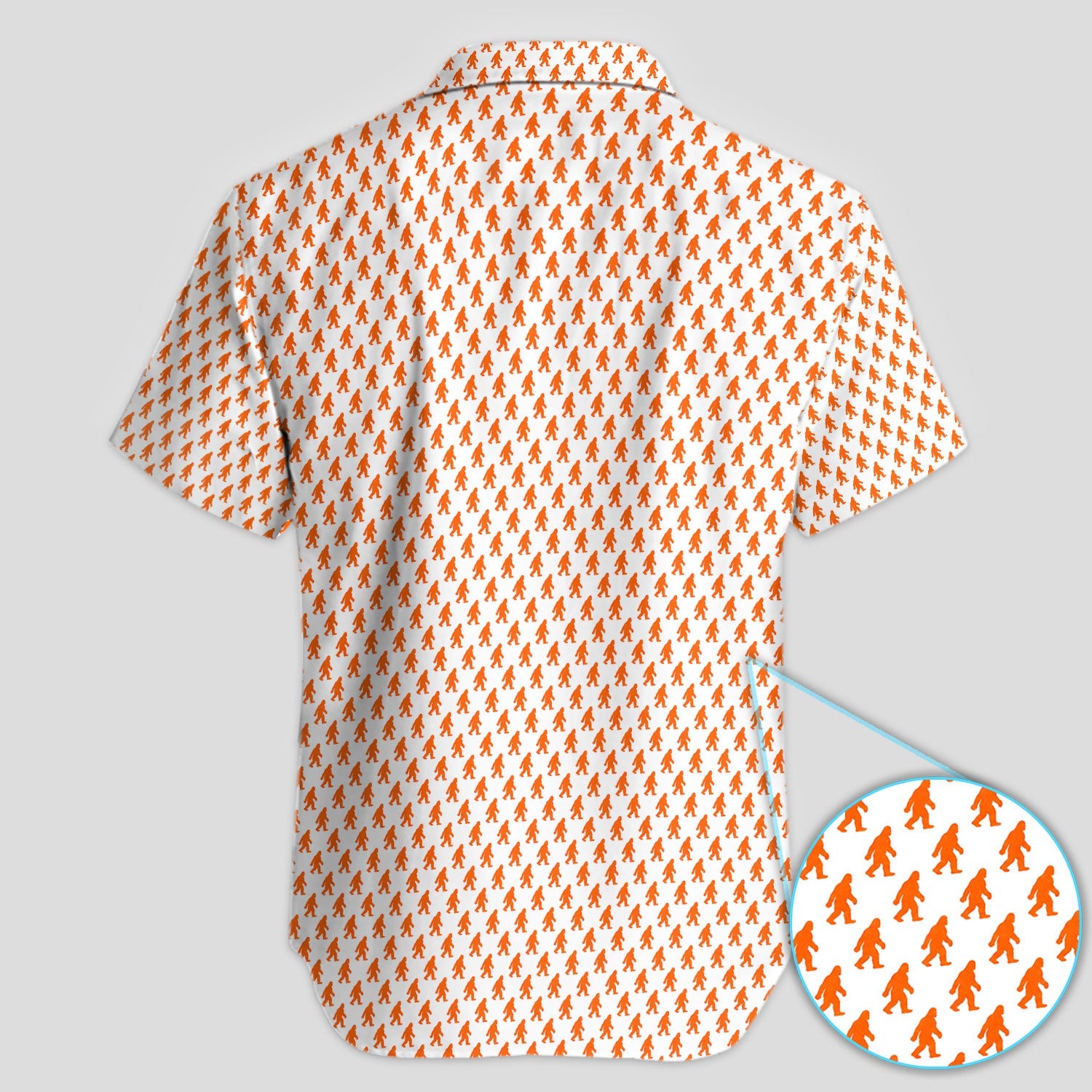 Bigfoot Golf Pattern Shirt, Sasquatch Golf Polo Shirt For Men, Golfer Gift
