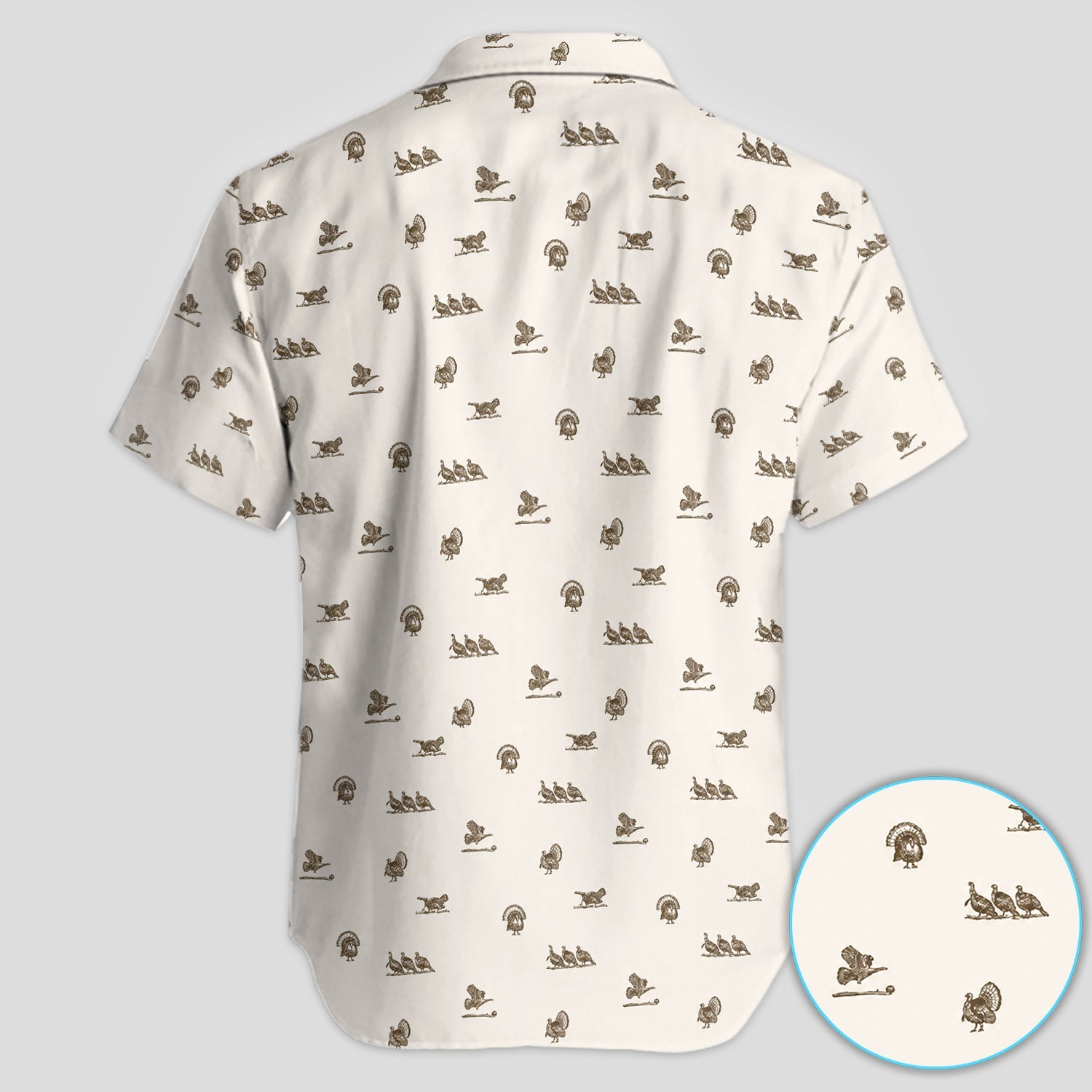 Vintage Turkey Hunting Golf Pattern Shirt, Wild Turkey Camo Golf Shirt For Men, Hunter Gift