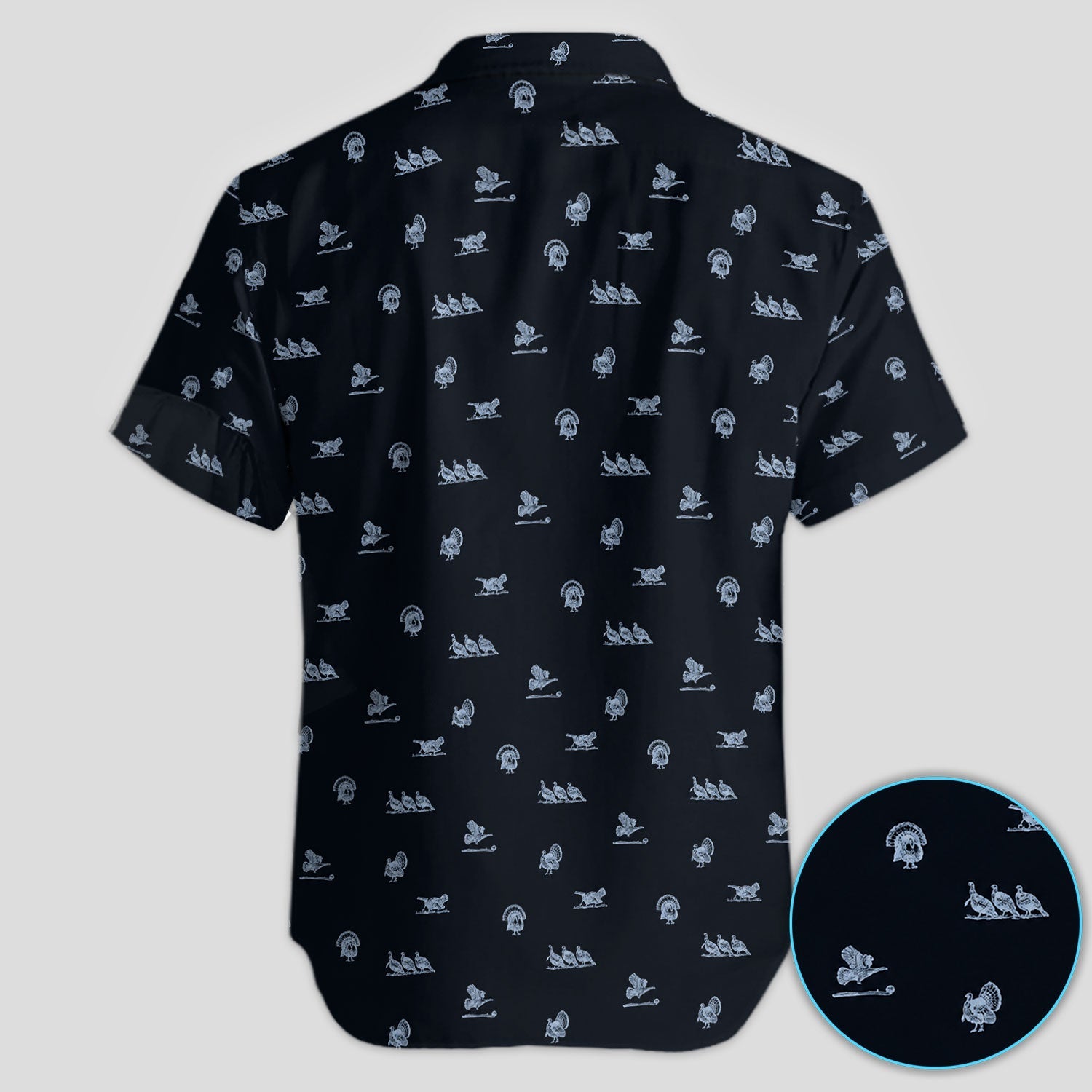 Vintage Turkey Hunting Golf Pattern Shirt, Wild Turkey Camo Golf Shirt For Men, Hunter Gift
