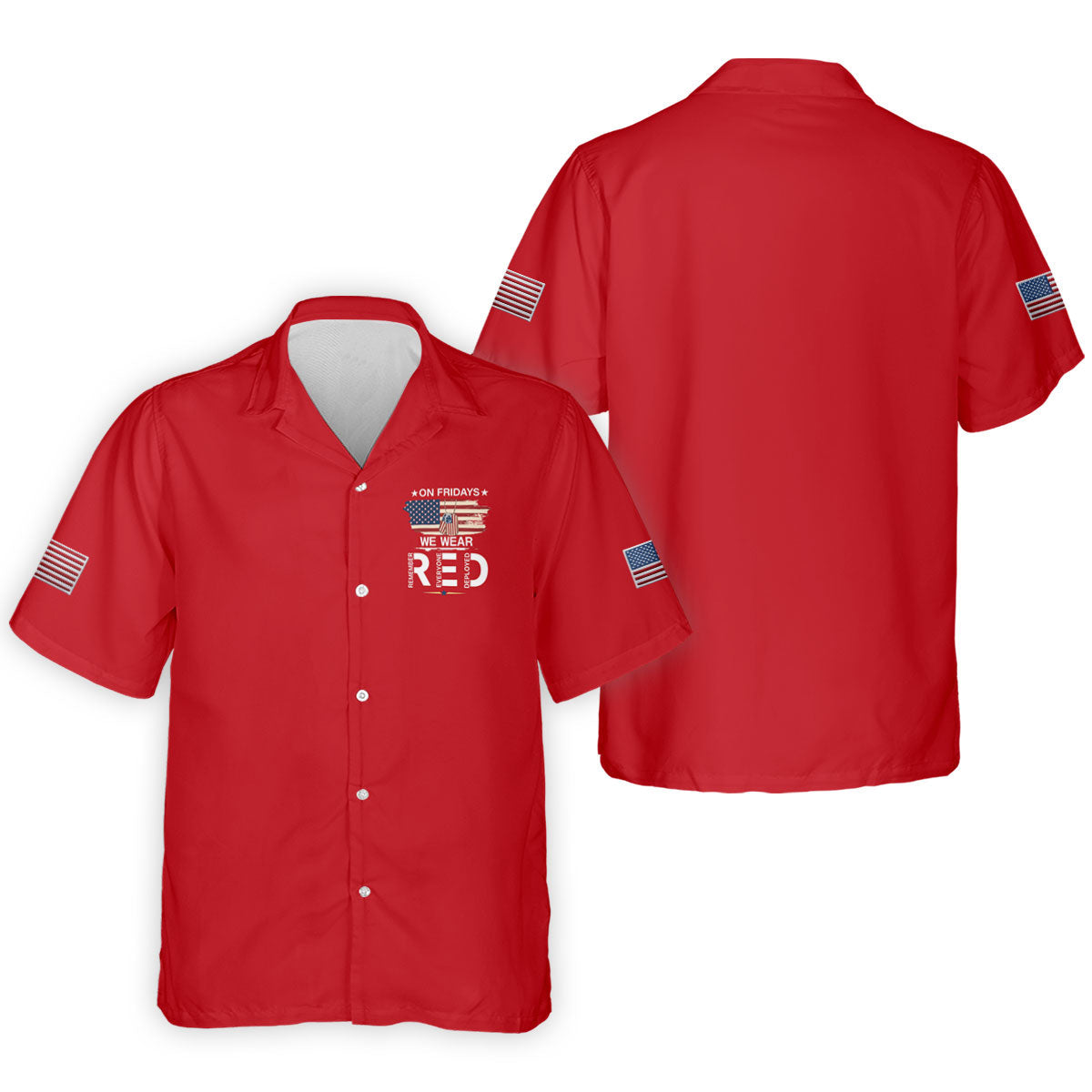 On Friday We Wear Red 250 Years Golf Tops For Men, Patriotic Father's Day Golf Shirt