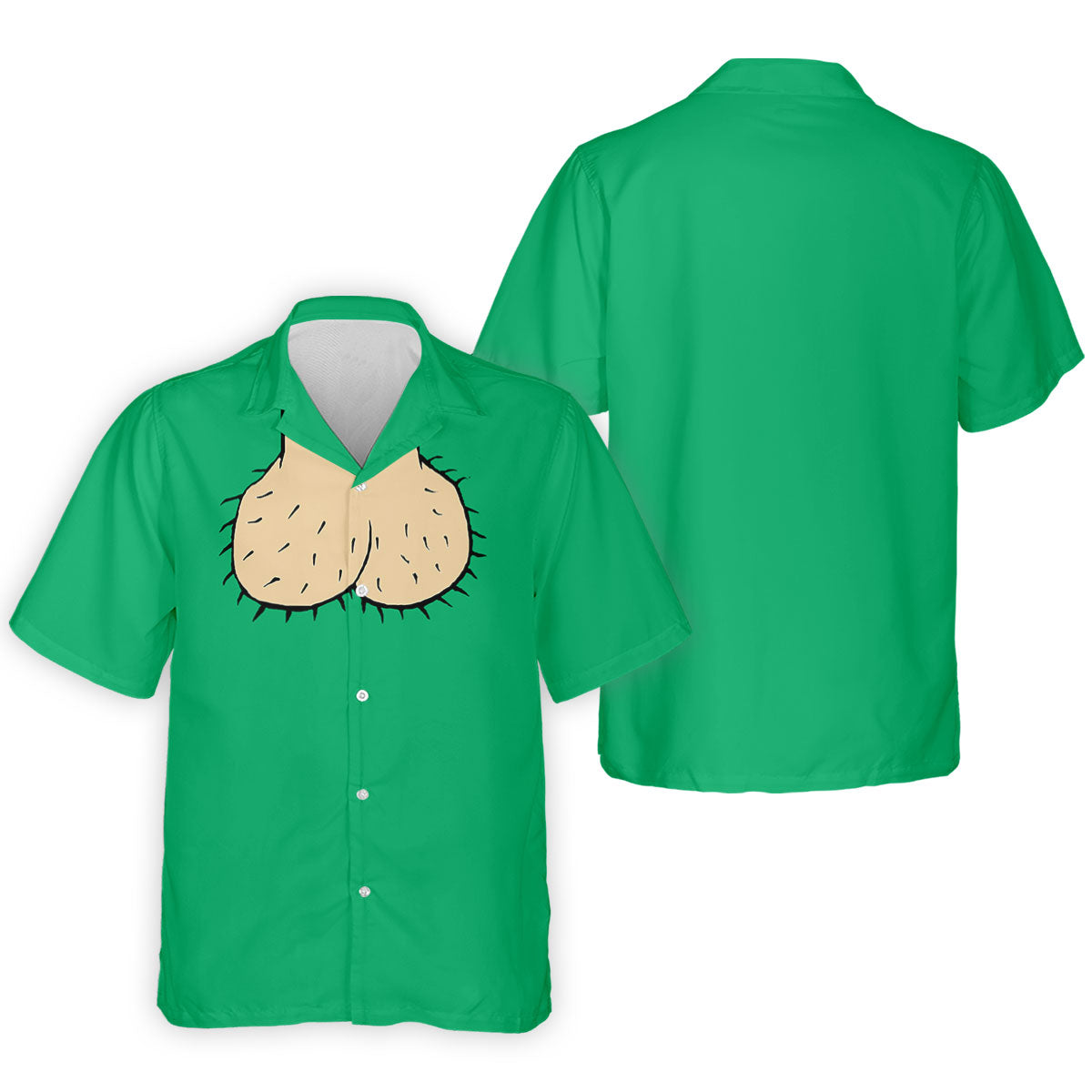 Green Funny Dickhead Faux Chest Golf Shirt, Men's Golf Shirt, Mens Polo Shirts