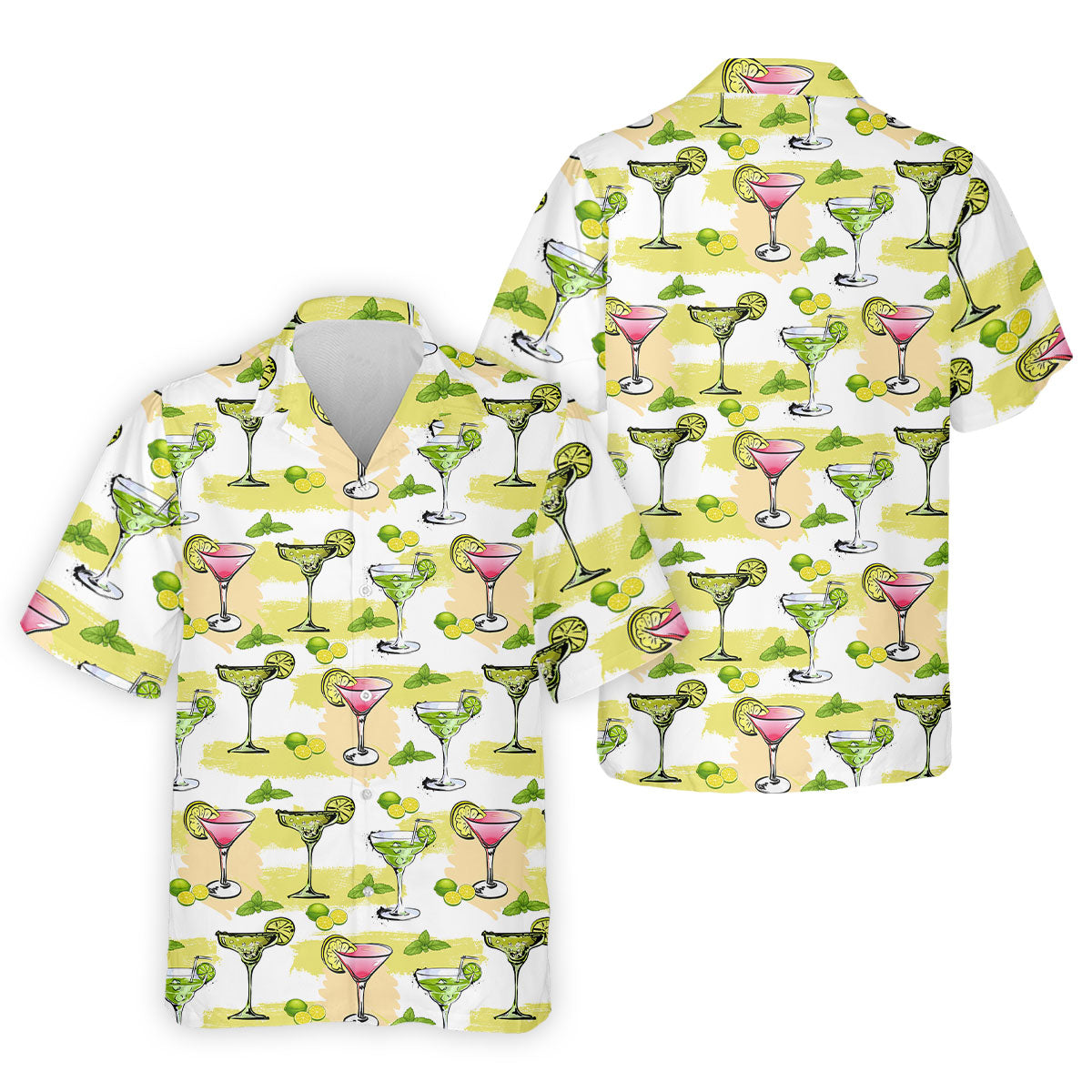 Cocktail Margarita Summer Party Men's Polo Shirt, Cinco De Mayo Celebration Fiesta Golf Shirt For Men