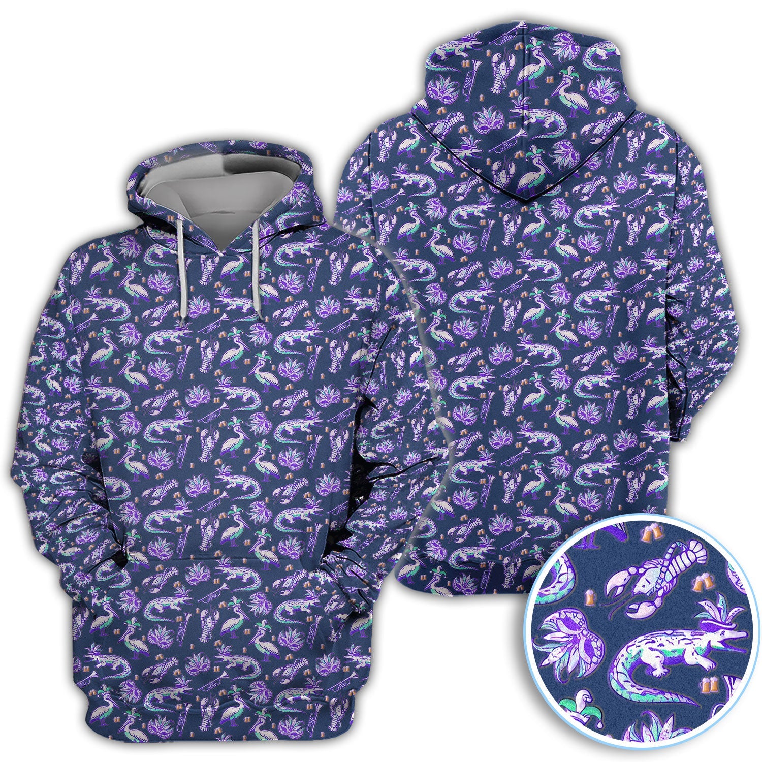 Carnival Golf Polos For Golfer, Mardi Gras Pattern Golf Shirt, Golf Gift For Men