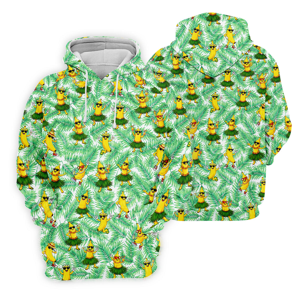 Funny Hula Banana Tropical Hawaiian Golf Shirt, Golf Polo For Women, Printed Golf Shirt