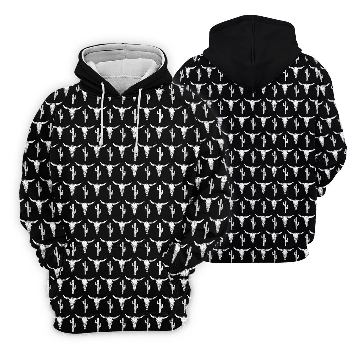 Longhorn Cow Skull Western Theme Black Women Golf Top, Ladies Golf Shirts, Golf Shirt For Women