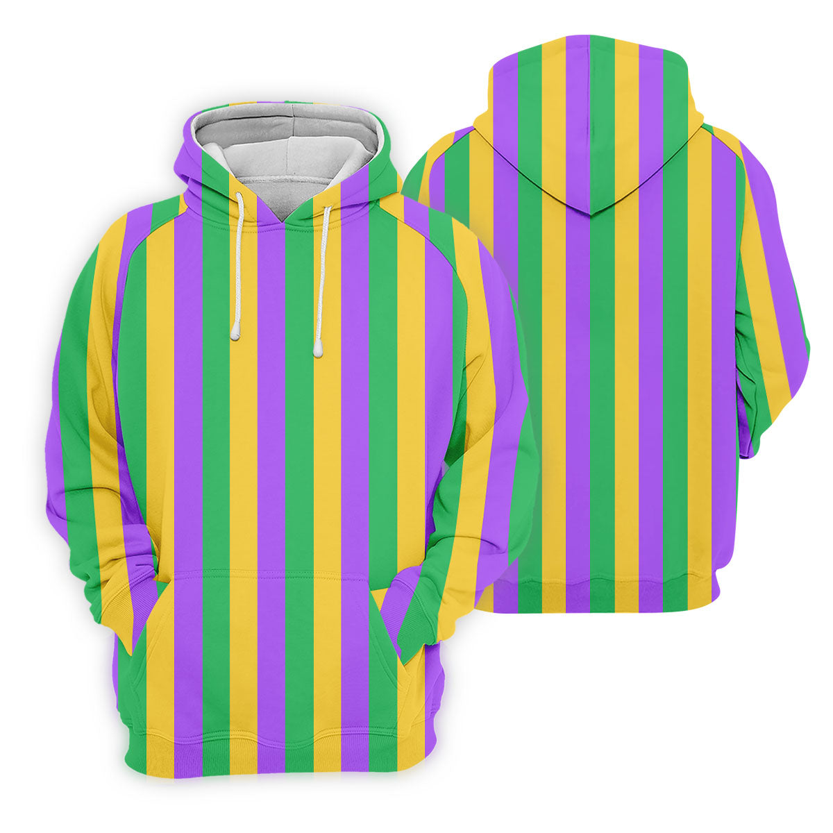 Green Gold Purple Vertical Stripe Mardi Gras Golf Shirt, Women's Golf Shirts, Ladies Golf Polos