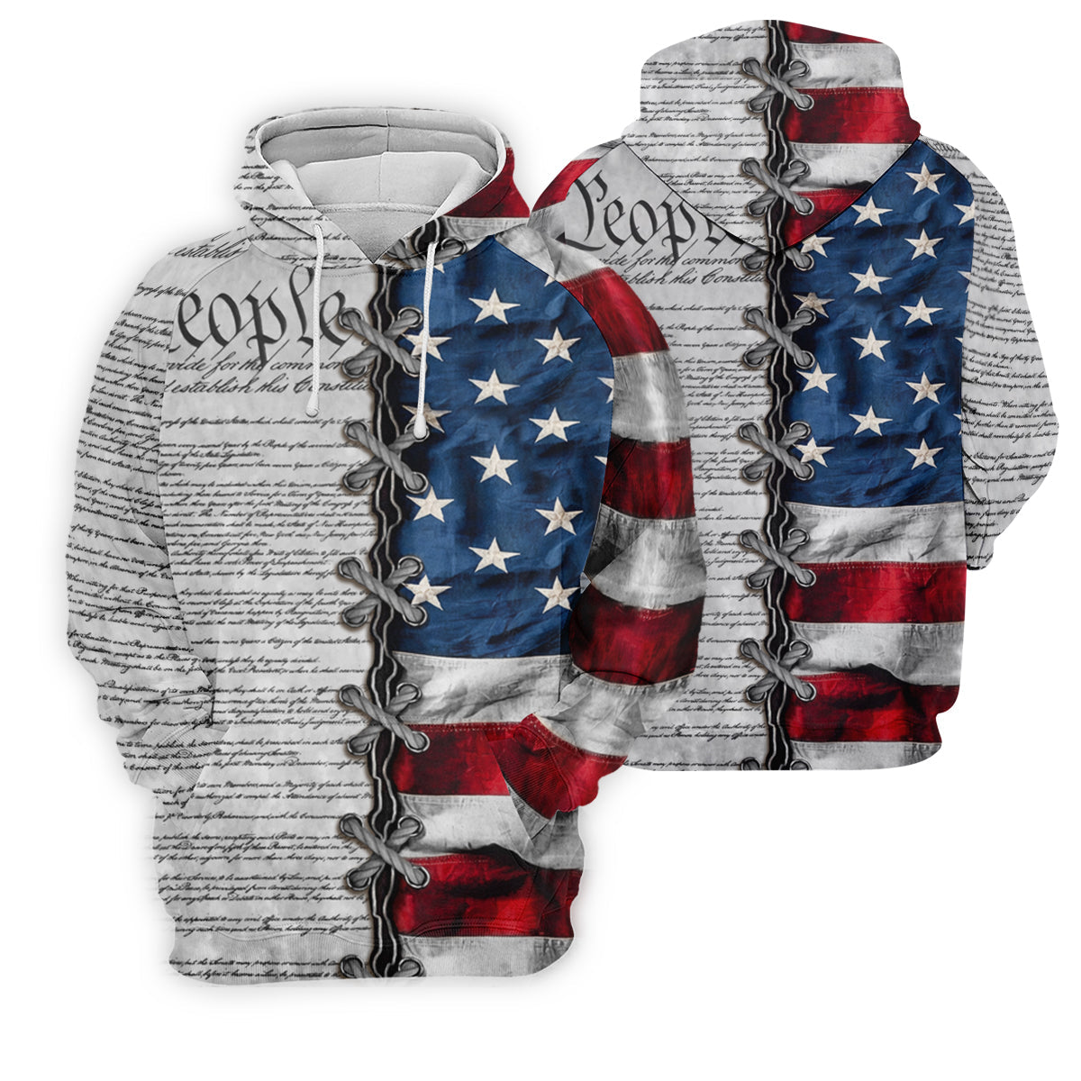 We The People Preamble Patriotic 4th Of July Grey Golf Shirt, 250th Anniversary Women's Golf Tops