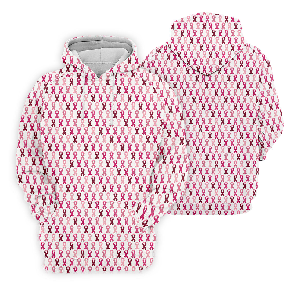Pink Ribbon Men's Golf Shirt, Pink Golf Shirt Men, Breast Cancer Golf Shirt, Breast Cancer Awareness Shirt