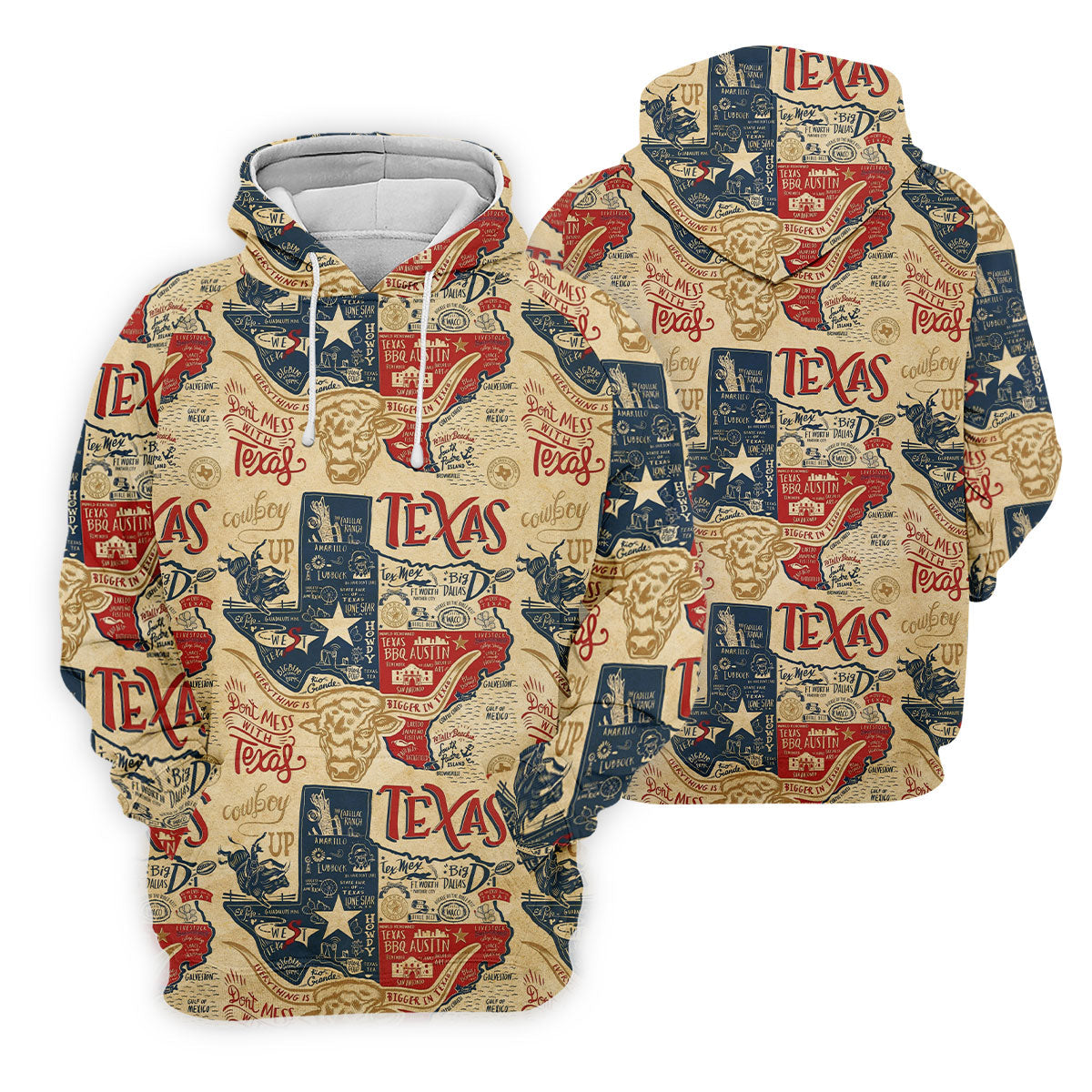 Don't Mess With Texas Western Theme Old West Golf Tops For Men, Polo Shirts For Men, Golf Shirts For Men