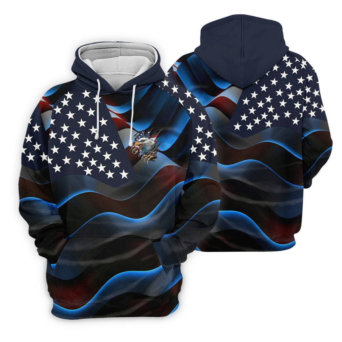 Gradient Stripes And Stars Patriotic 4th Of July Golf Shirt, 250 Years Golf Shirt For Women