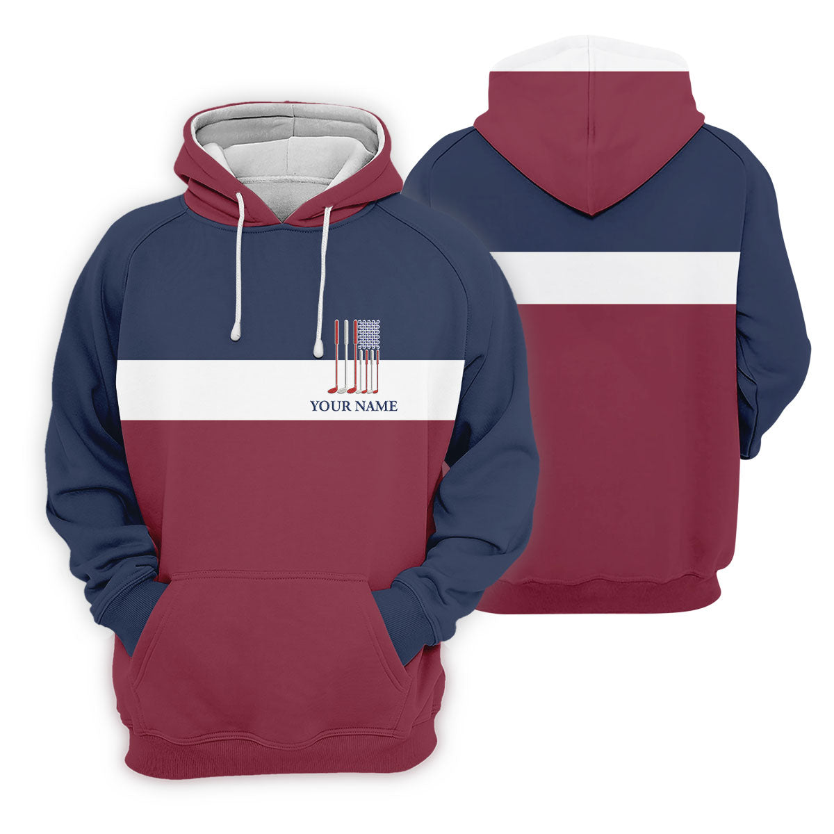 Red White Blue American Independence Day History Women's Golf Tops, 250th Anniversary Patriotic Golf Shirt