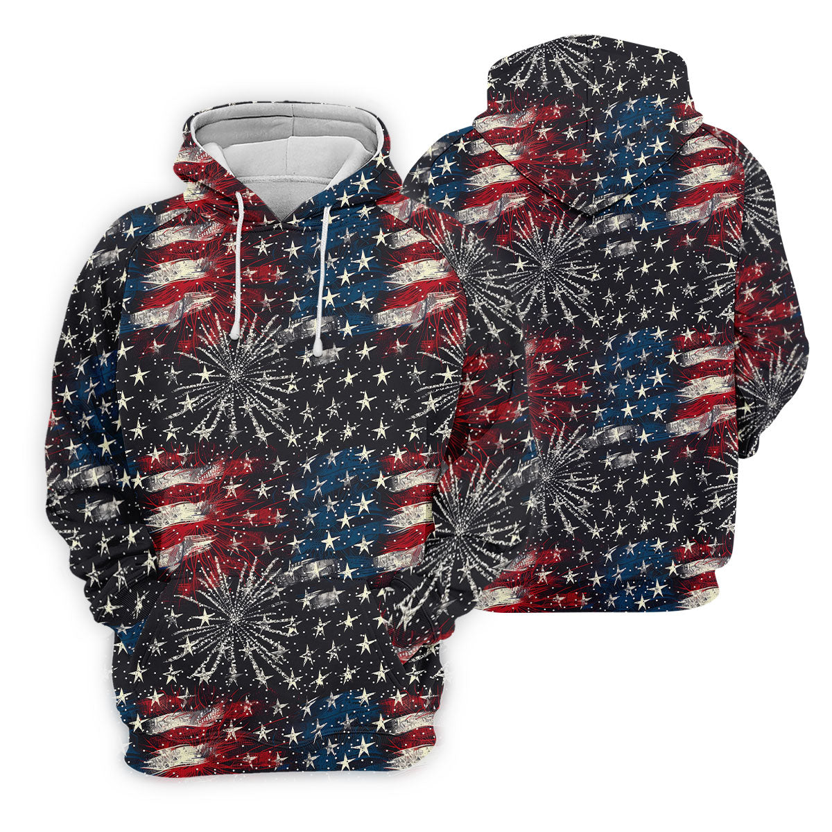 Patriotic American Flag Distressed Color 4th Of July Women Golf Top, 250th Anniversary Ladies Golf Shirts