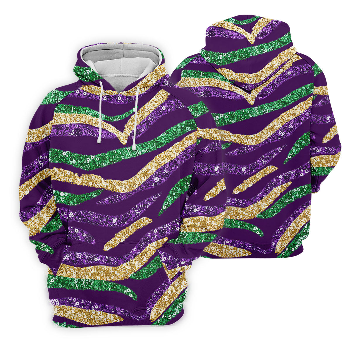 Purple Green Gold Sequin Pattern Purple Golf Shirt, Mardi Gras Golf Shirt, Women's Golf Tops, Ladies Golf Shirts