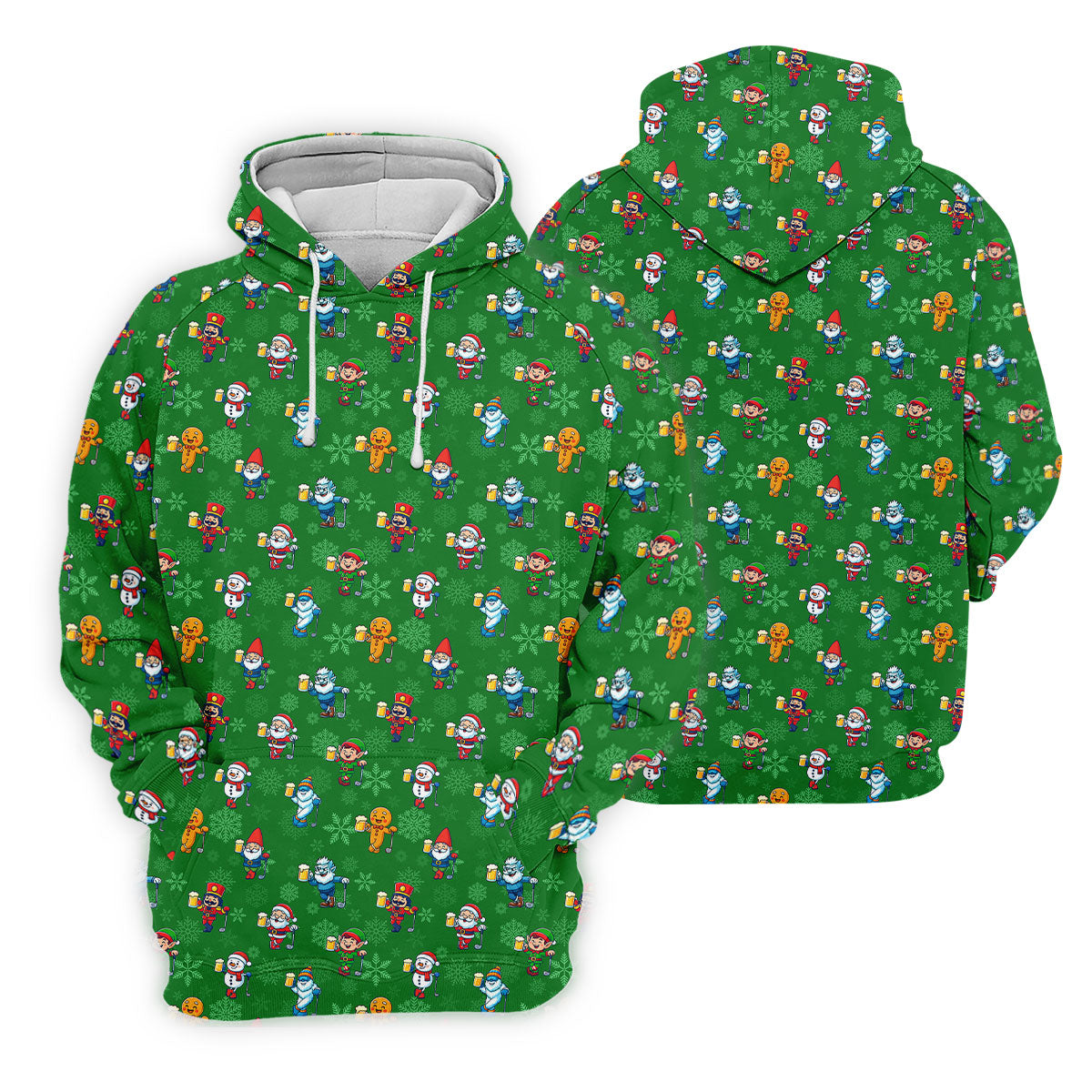 Christmas Characters Golf And Beer Green Women's Funny Golf Shirts, Christmas Golf Shirt, Polo ShirtFor Women
