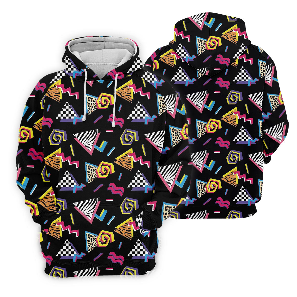 Abstract Geometric Leopard Zebra Animal Stripes 80s 90s Style Ladies Golf Tops, Golf Shirt For Women