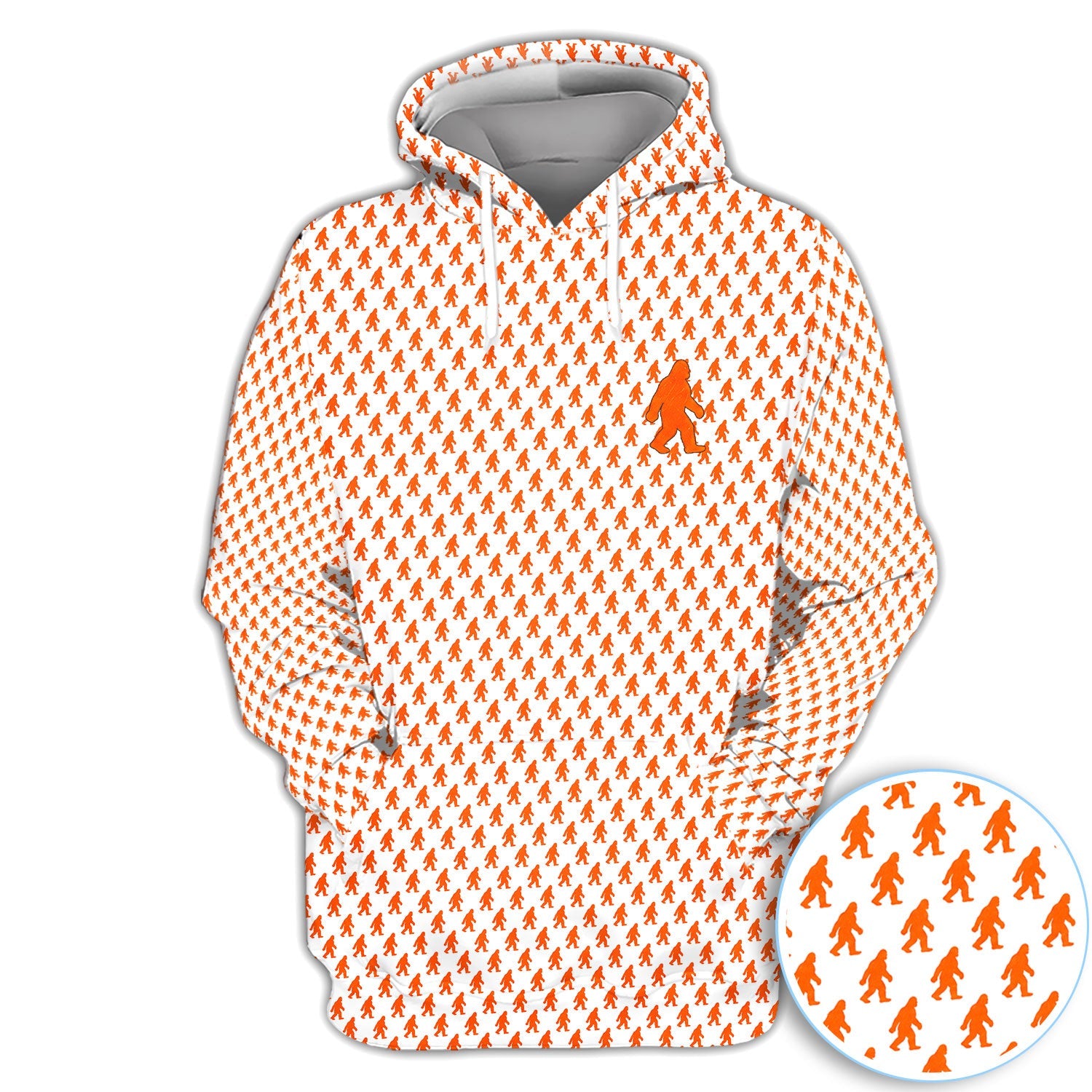 Bigfoot Golf Pattern Shirt, Sasquatch Golf Polo Shirt For Men, Golfer Gift