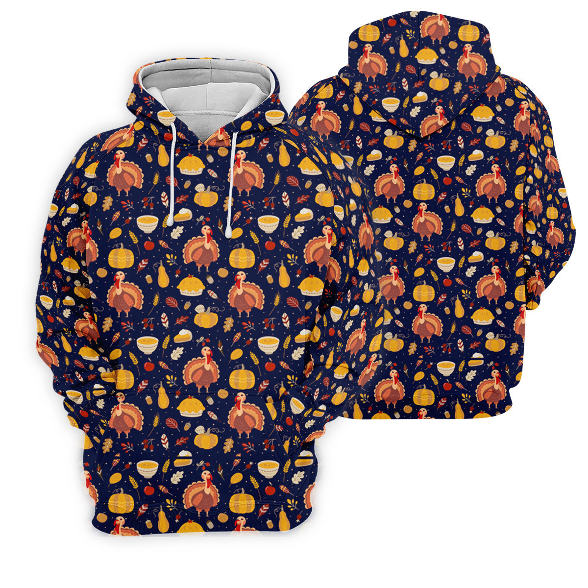 Turkey Pumpkin Thanksgiving Funny Golf Shirts Women, Cute Golf Outfit, Ladies Golf Shirts, Golf Gifts For Women