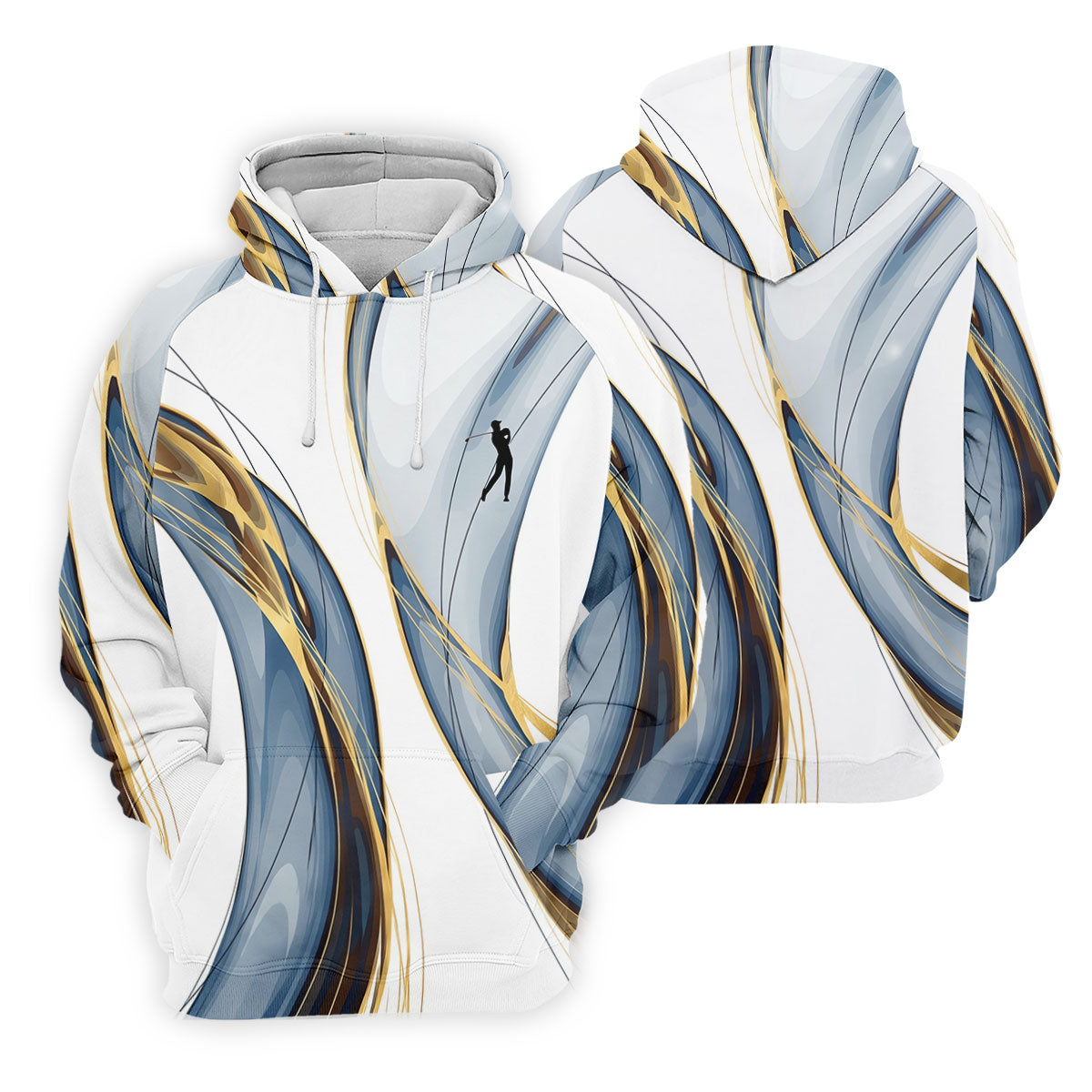 Abstract Line Art Retro Golf Shirt, Ladies Golf Tops, Golf Shirt For Women, Ladies Golf Polos