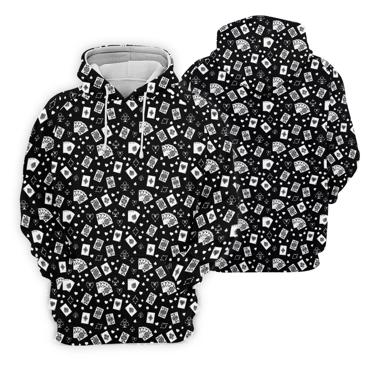 Casino Cards Black Golf Shirt, Golf Shirt For Women, Ladies Golf Shirts, Fun Women's Golf Shirts