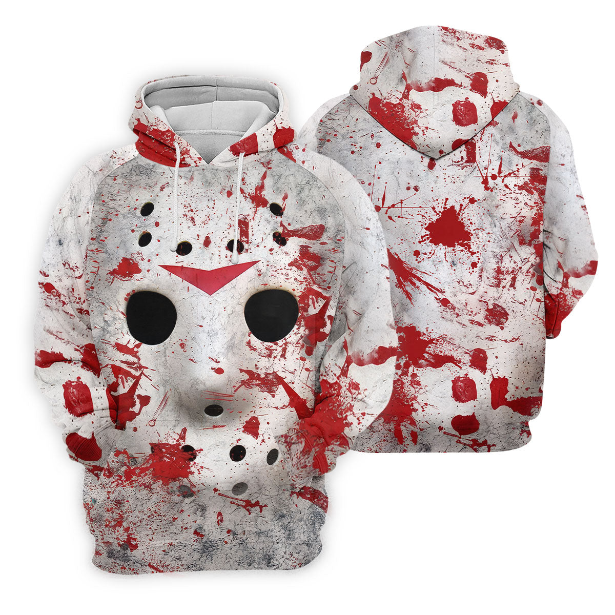 Creepy Horror Face Women's Golf Tops, Horror Cosplay Ladies Golf Polos, Halloween Golf Shirt