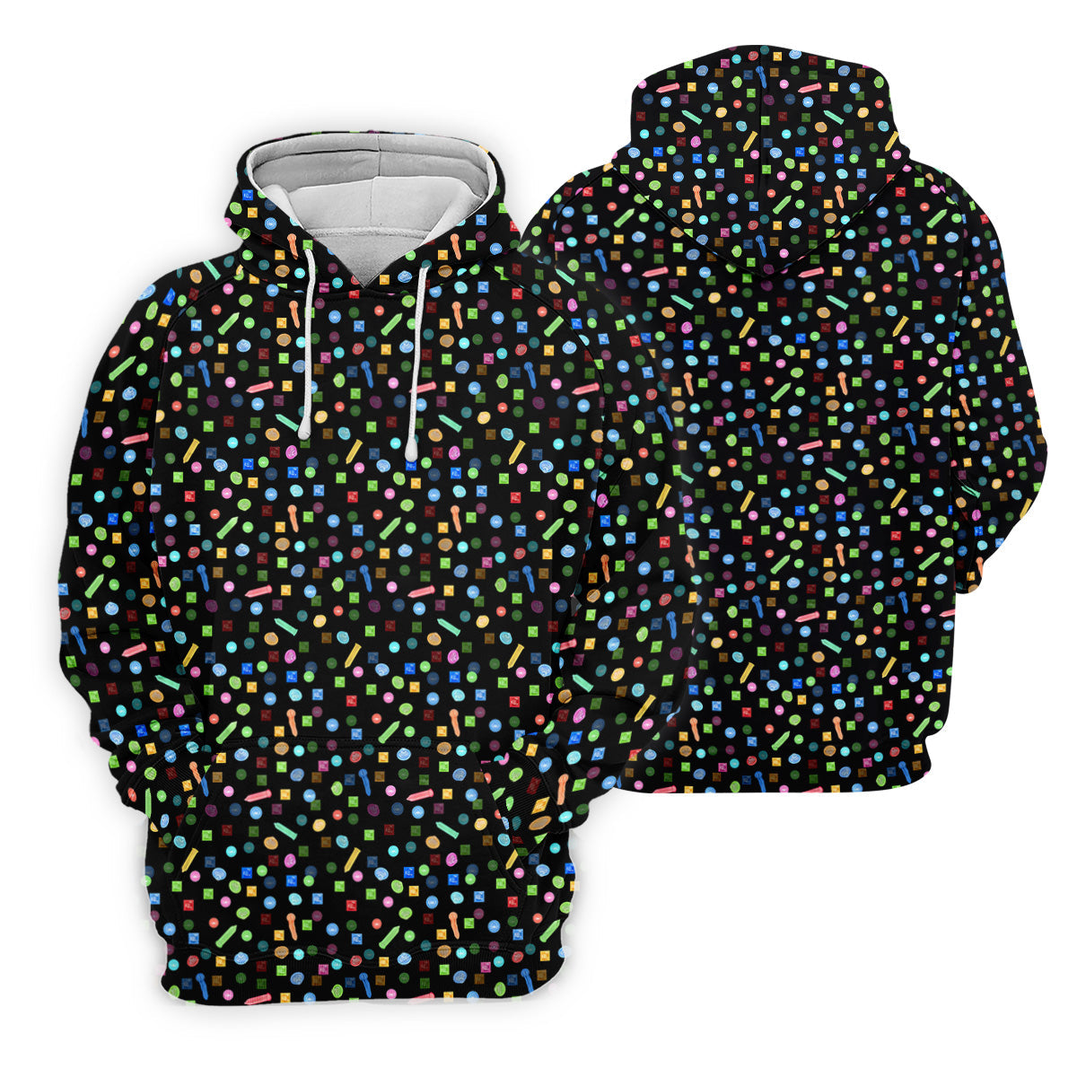 Colored Condoms Funny Style Black Golf Shirt, Women's Golf Tops, Valentines Golf Gift, Golf Gift For Ladies