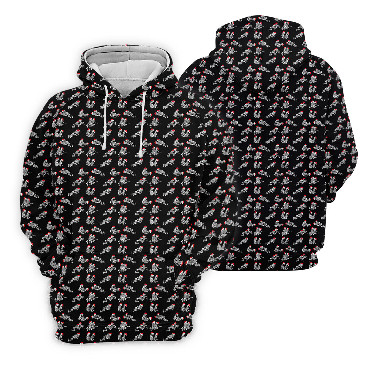Skeleton Santa Hat Funny Golf Shirt, Women Golf Top, Ladies Sleeveless Tops, Women's Golf Shirts