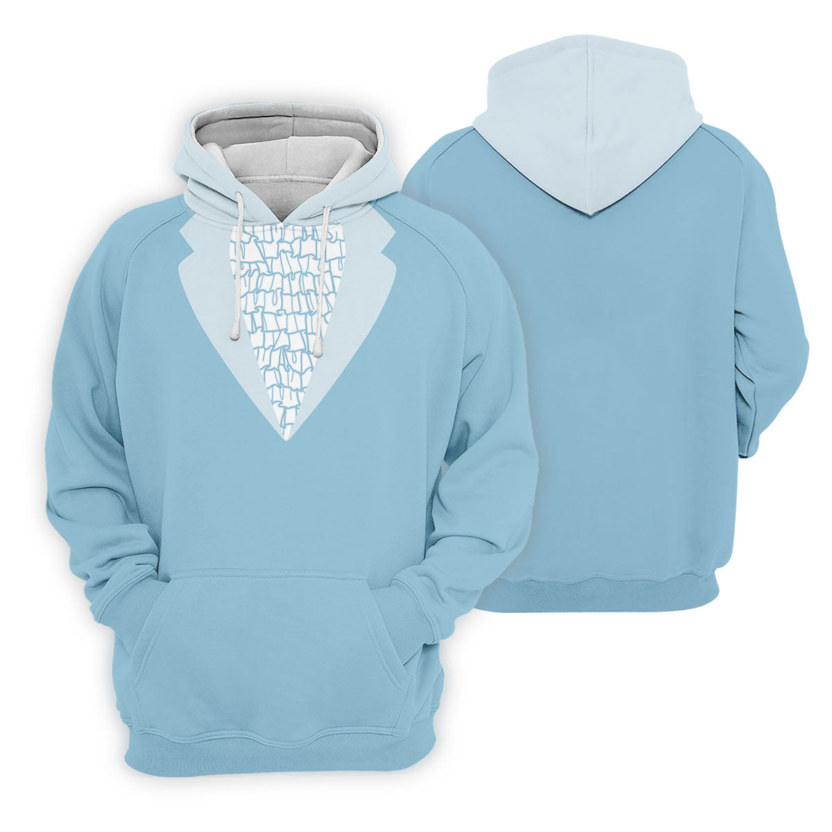 Light Blue Tuxedo Men's Funny Golf Shirts, Father's Day Golf Shirt, Golf Gift For Dad